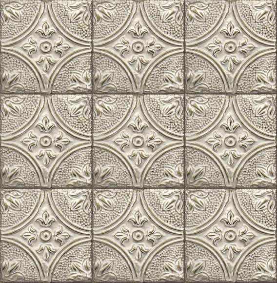 Tapet A Street Prints Tin Tile FD23764