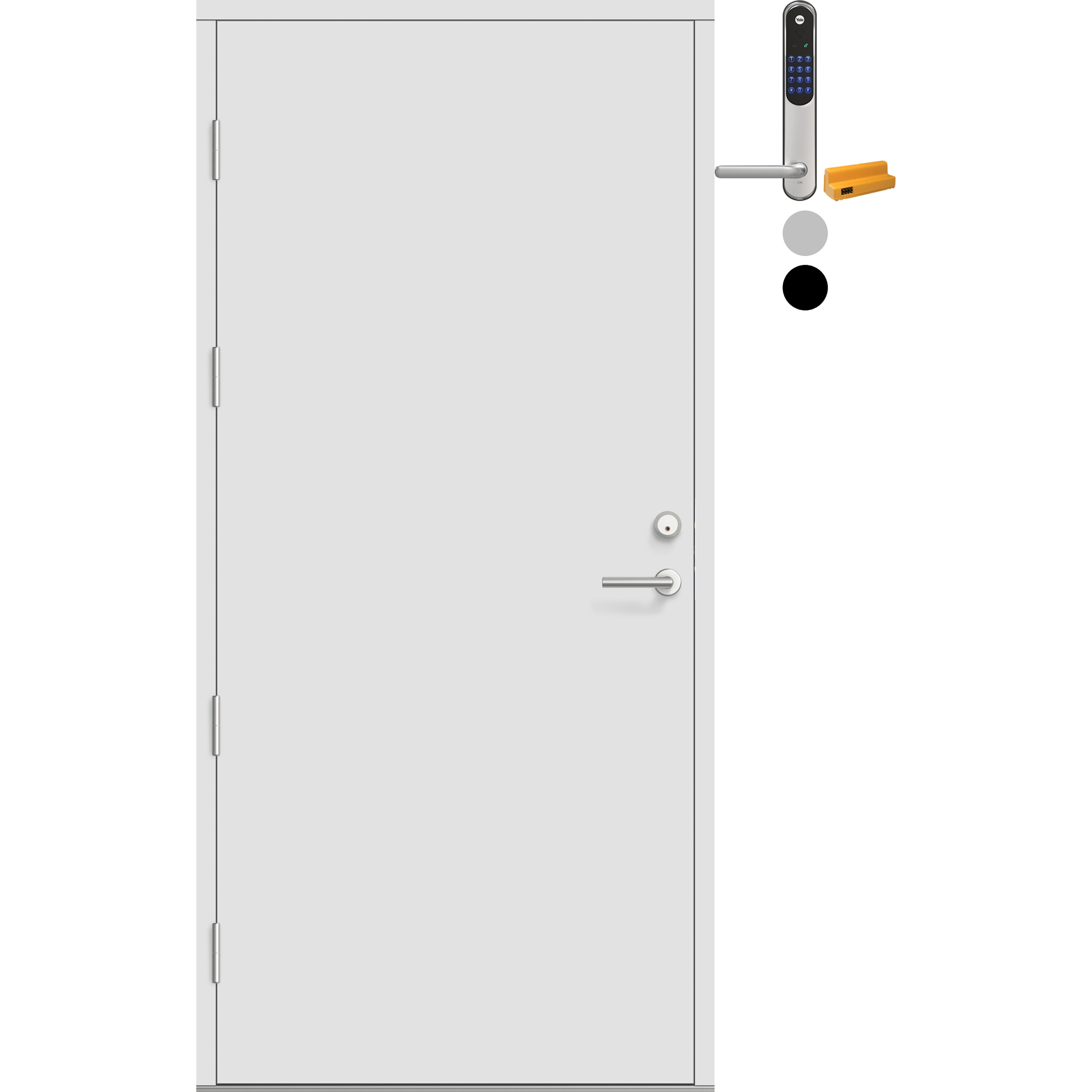 Ytterdør Bygg1 Fjell 09 med Yale Doorman Classic Home