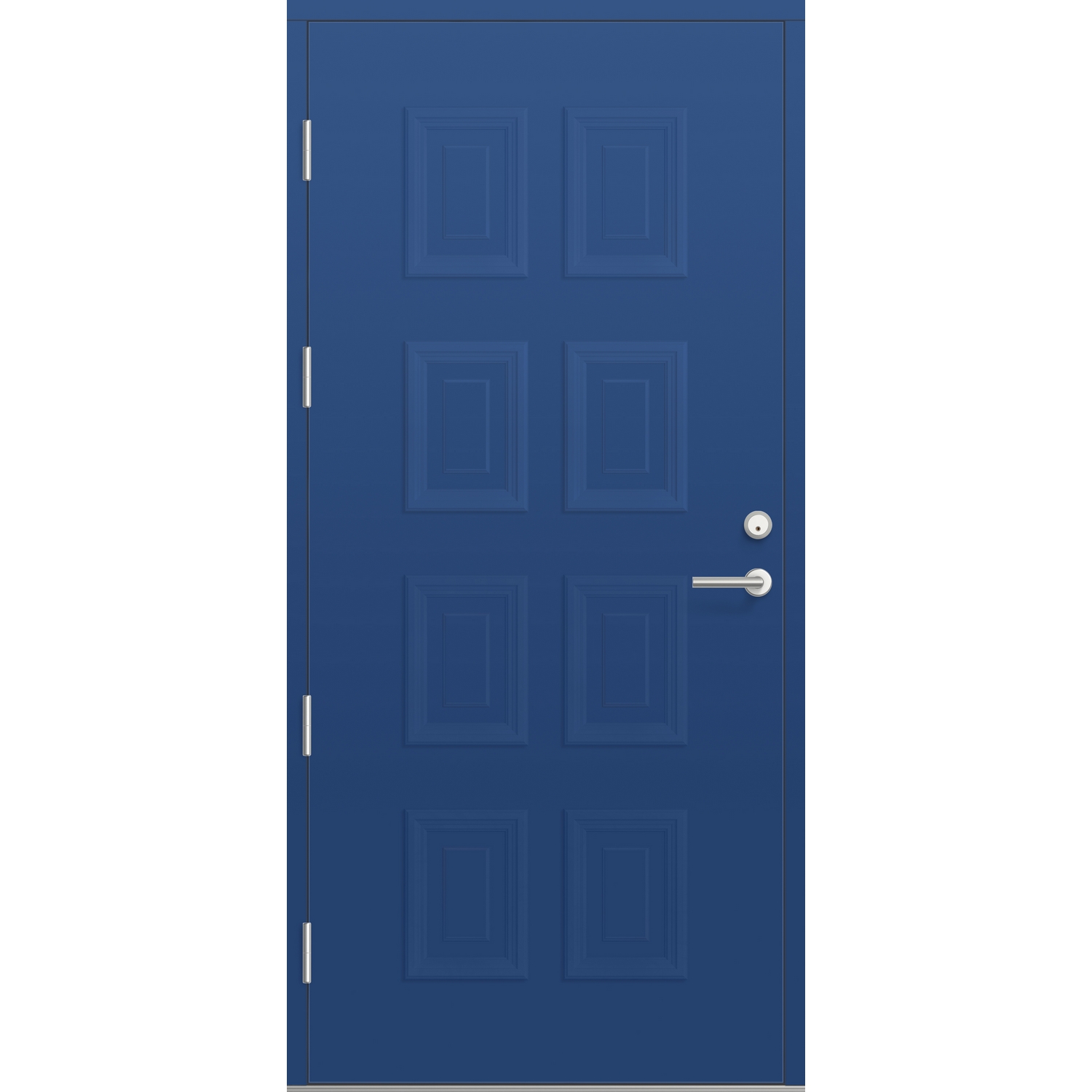 Ytterdør Bygg1 Fjord 01 BxH: 90x200 cm, Venstre, NCS S-5030-R80B, Blå ...