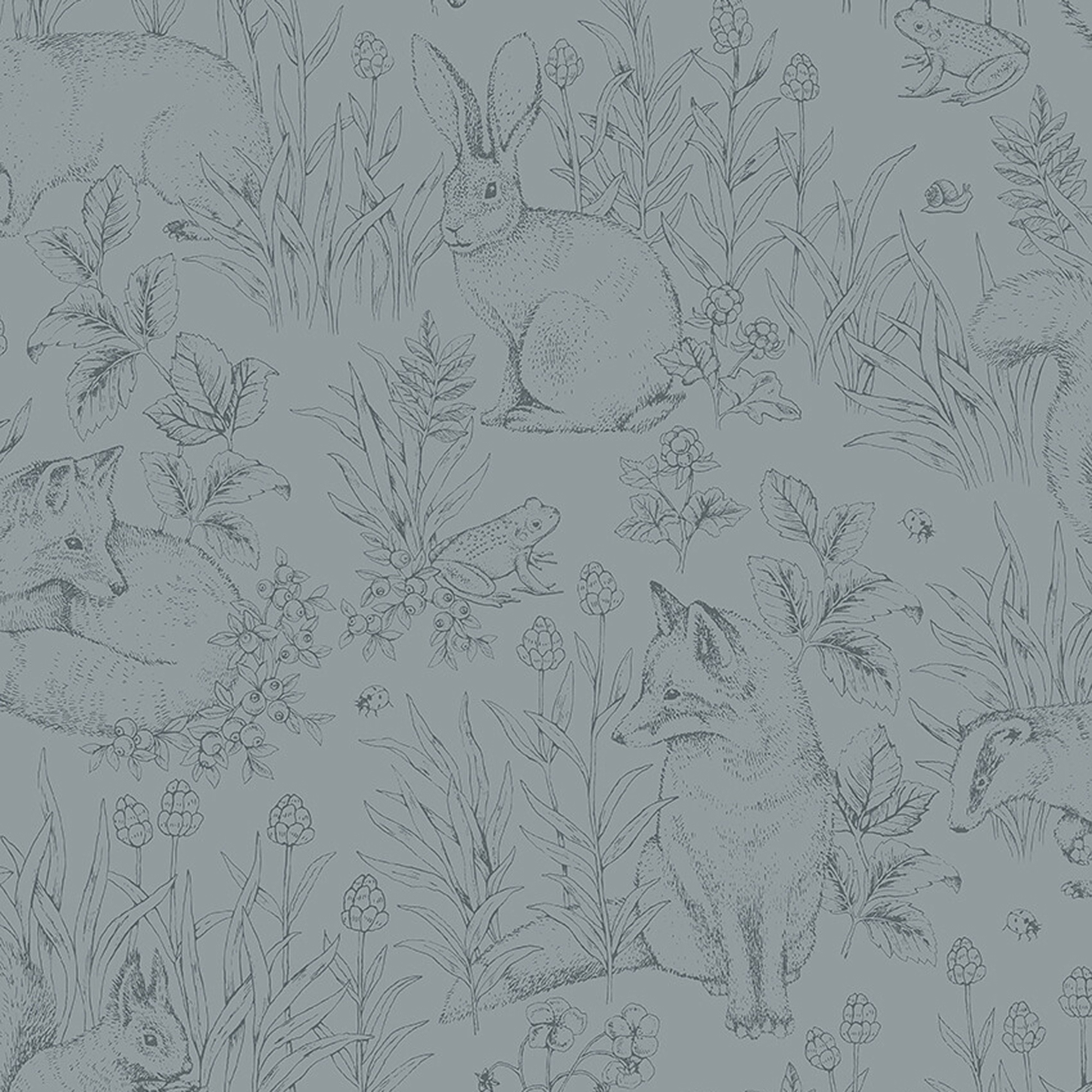 Barntapet Boråstapeter Newbie Wallpaper Forest Friends - 7486