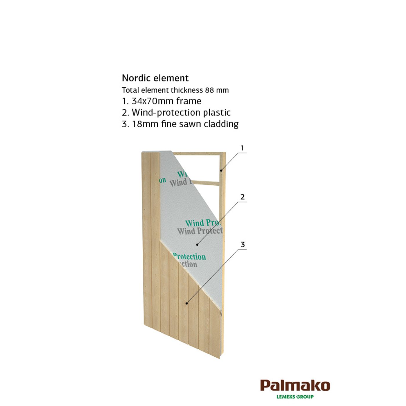 Redskapsbod Palmako Olaf 16,9 m2