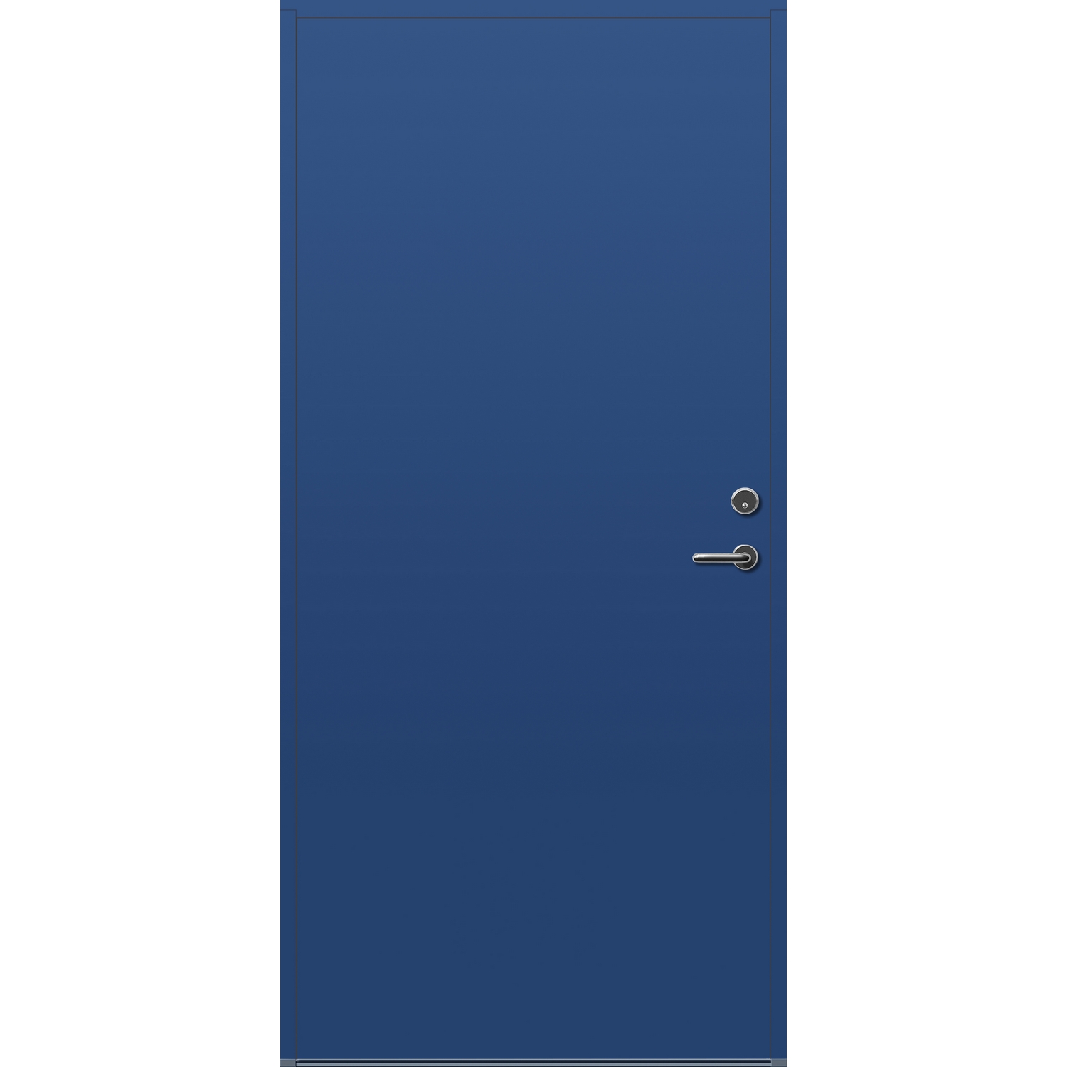 Ytterdør Bygg1 Forus 10 BxH: 80x200 cm, Venstre, NCS S-5030-R80B, Blå ...