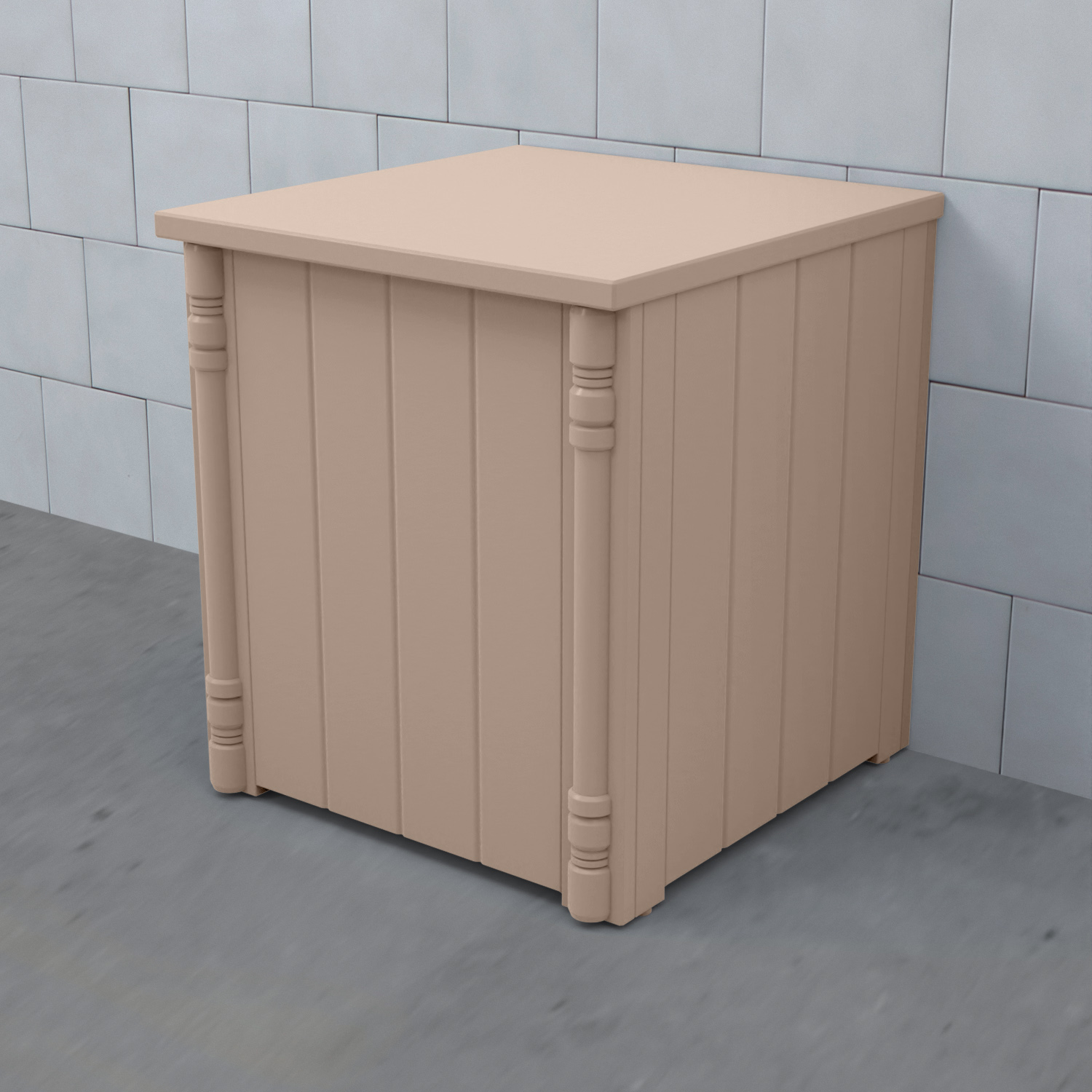 Förvaringspall Björbo Badrum Valhall Gammalrosa