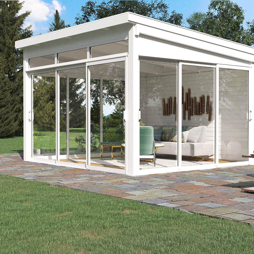 Komplett Fristående Uterum Landskap Glänsa Vår & Höst Bredd: 3830 mm, Djup: 3945 mm