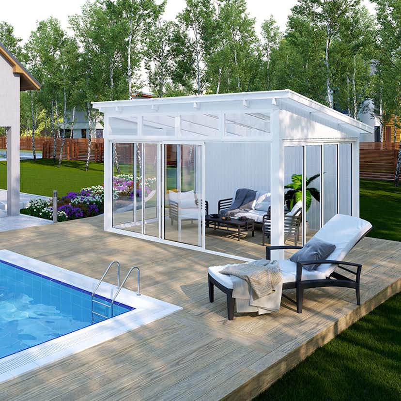 Fristående Halle Uterum 15 m2 Laholm Fritid Snözon 2,5