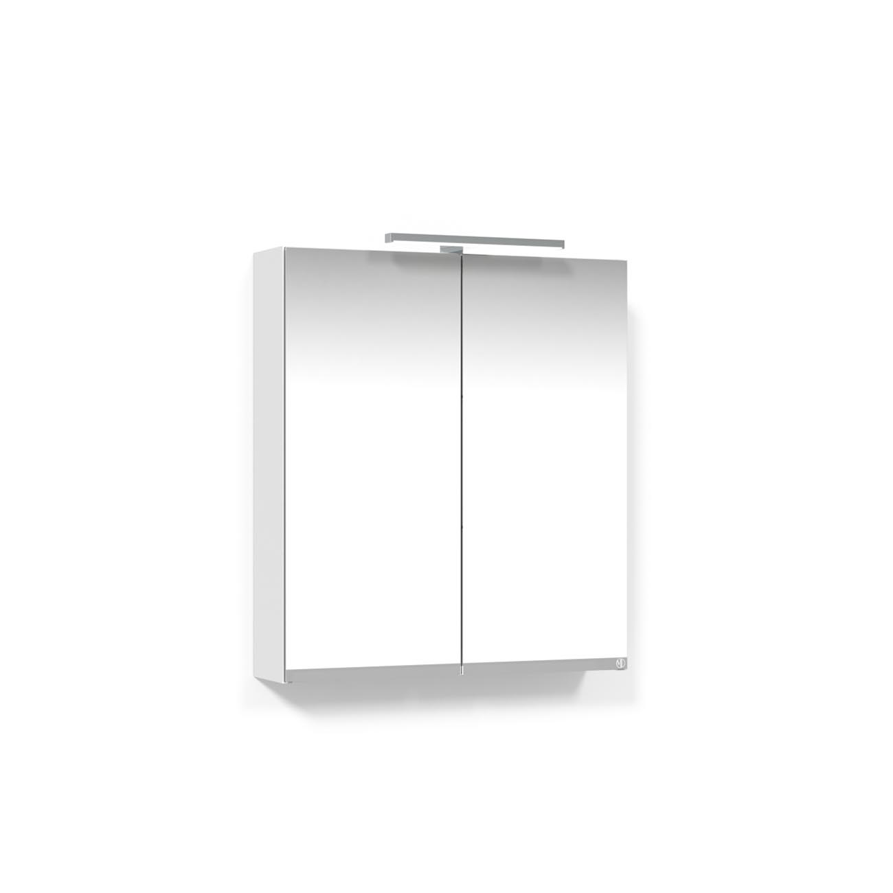 Spegelskåp Macro Design 600 Vit T-belysning LED
