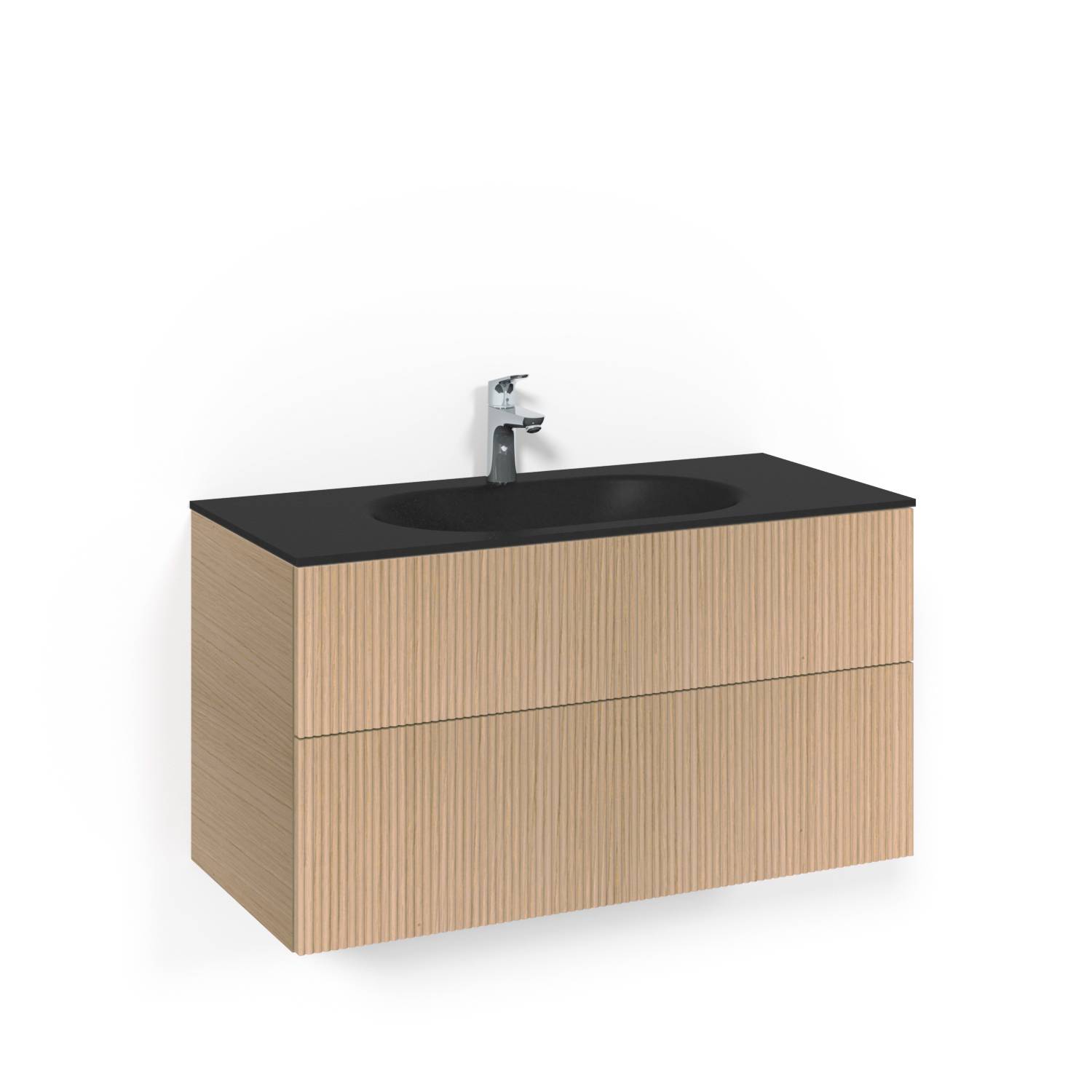 Tvättställsskåp Macro Design Crown Line med Glastvättställ | badrum - badrumsmobler - tvattstallsskap-och-kommod | KakelKungen