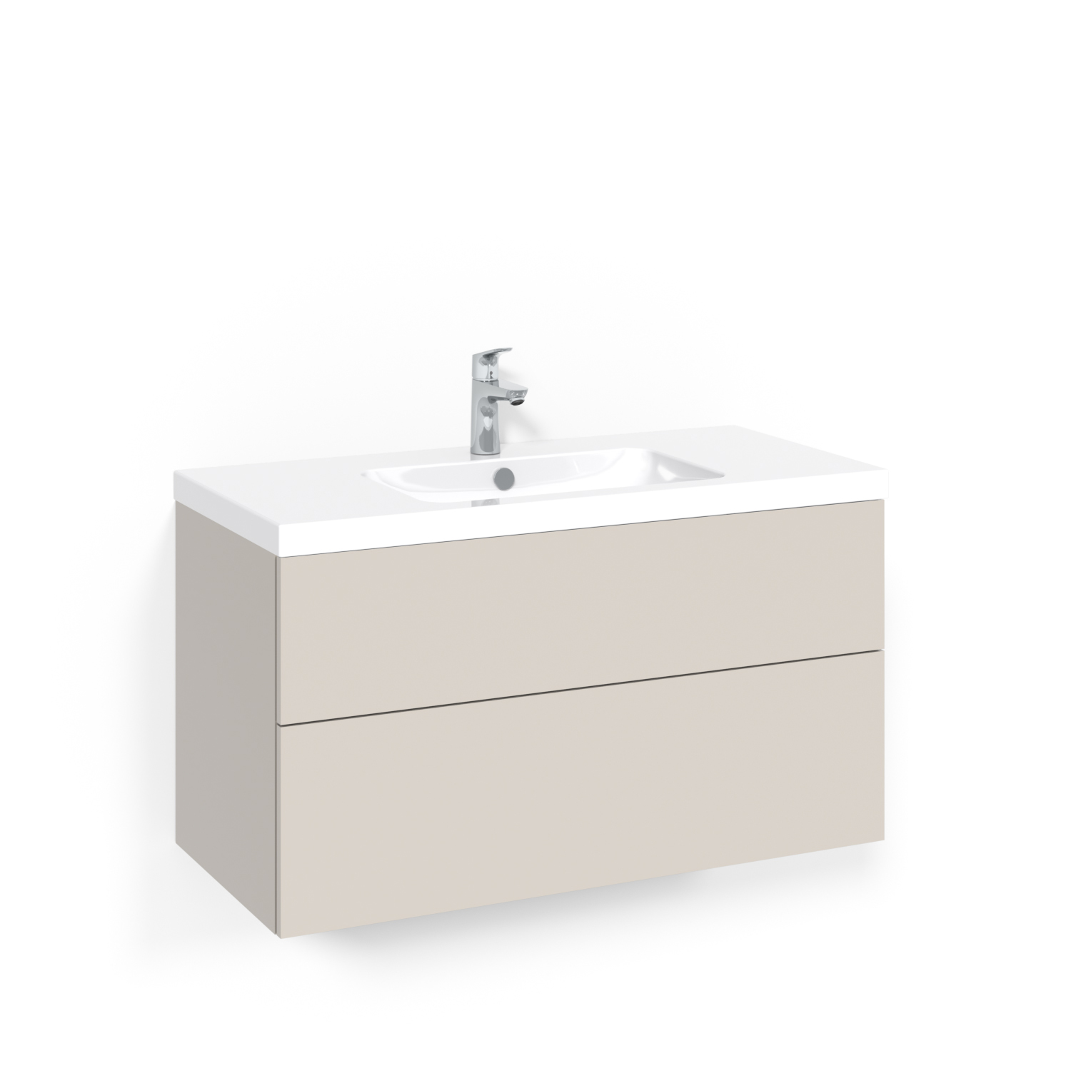 Tvättställsskåp Macro Design Crown Plain Light 45 | badrum - badrumsmobler - tvattstallsskap-och-kommod | KakelKungen