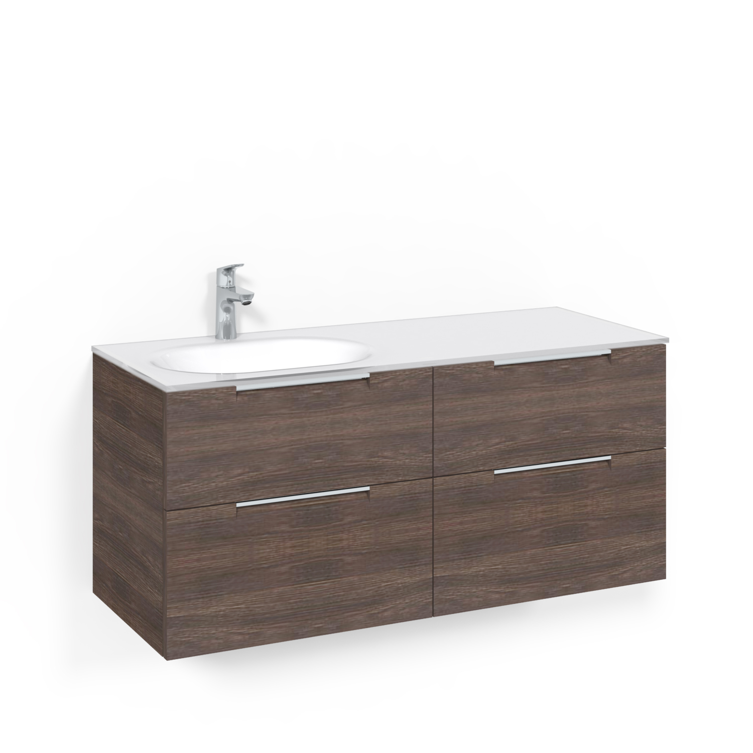 tvättställsskåp macro design crown grip med glastvättställ