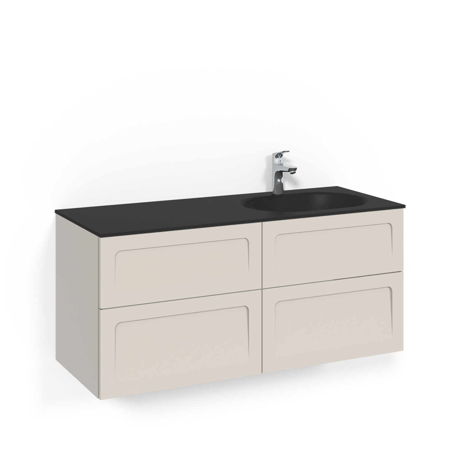 Tvättställsskåp Macro Design Crown Shape Med Glastvättställ | badrum - badrumsmobler - tvattstallsskap-och-kommod | KakelKungen