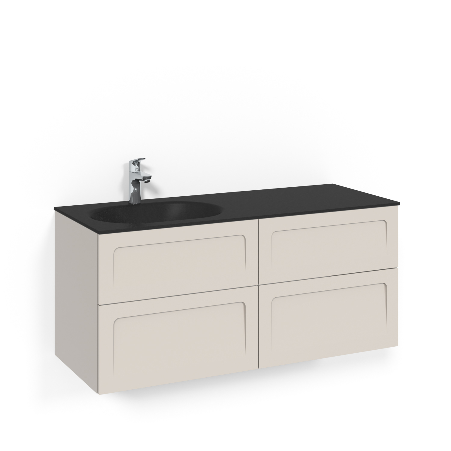 Tvättställsskåp Macro Design Crown Shape Med Glastvättställ | badrum - badrumsmobler - tvattstallsskap-och-kommod | KakelKungen