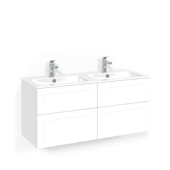 Tvättställsskåp Macro Design Crown Frame med Dubbelt Tvättställ