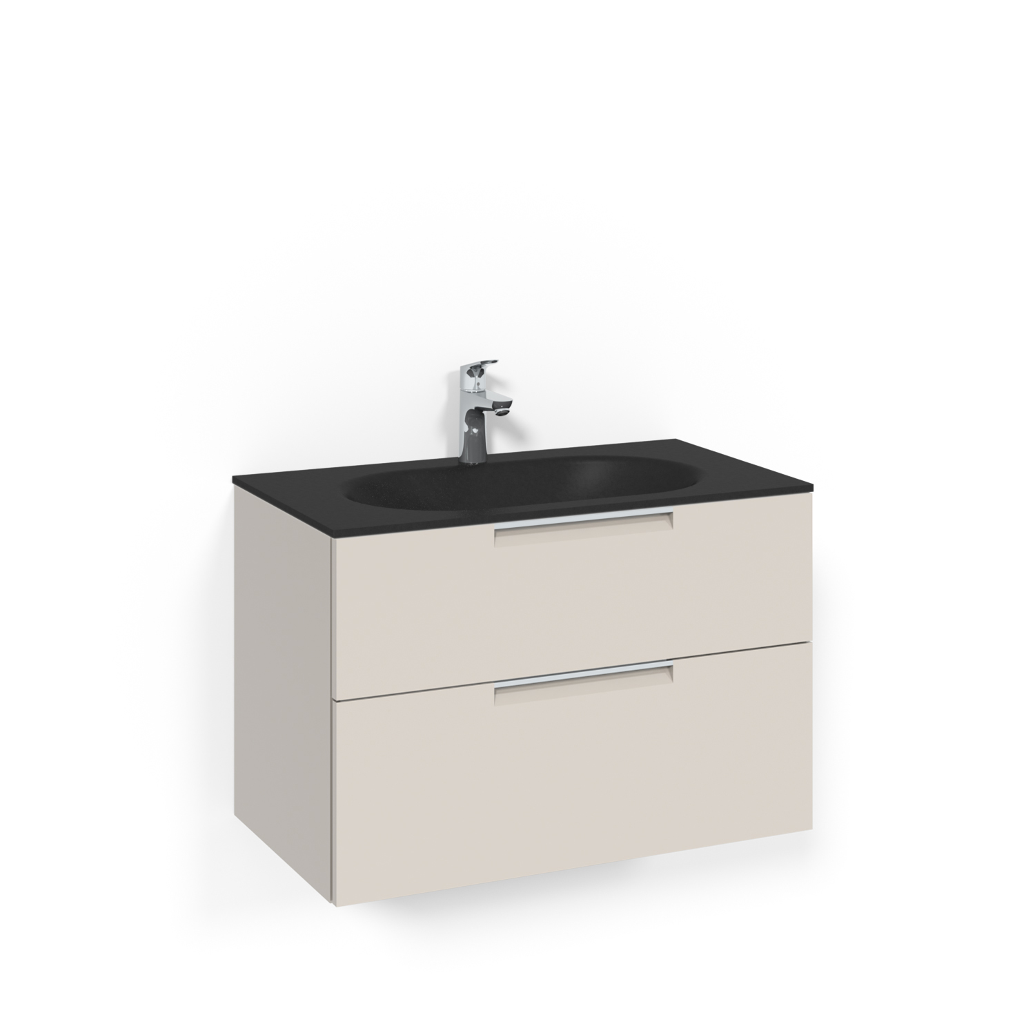 Tvättställsskåp Macro Design Crown Grip Med Glastvättställ | badrum - badrumsmobler - tvattstallsskap-och-kommod | KakelKungen