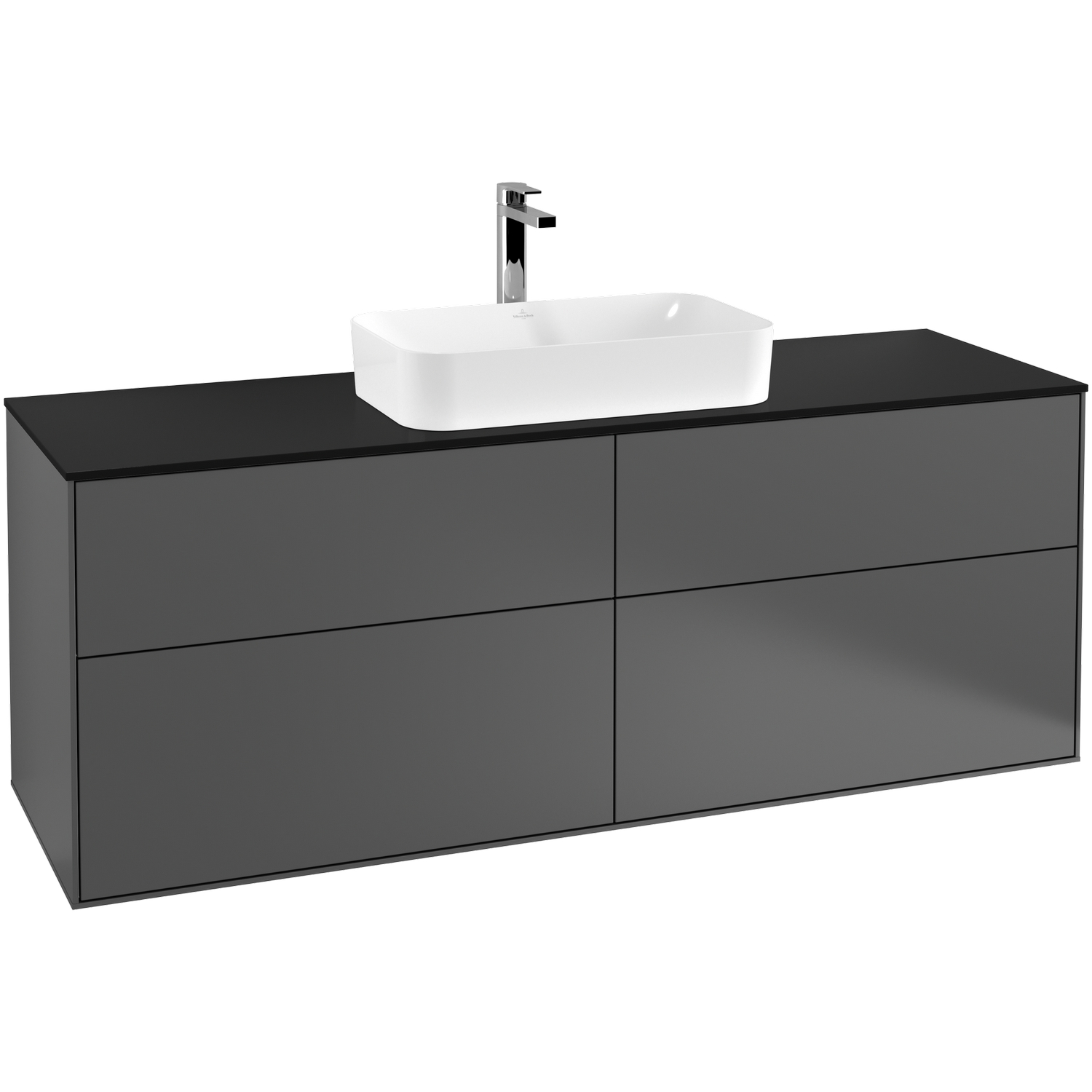 Tvättställsskåp Villeroy & Boch Finion med 4 Lådor och Bänkskiva för Fristående Tvättställ | badrum - badrumsmobler - tvattstallsskap-och-kommod | KakelKungen