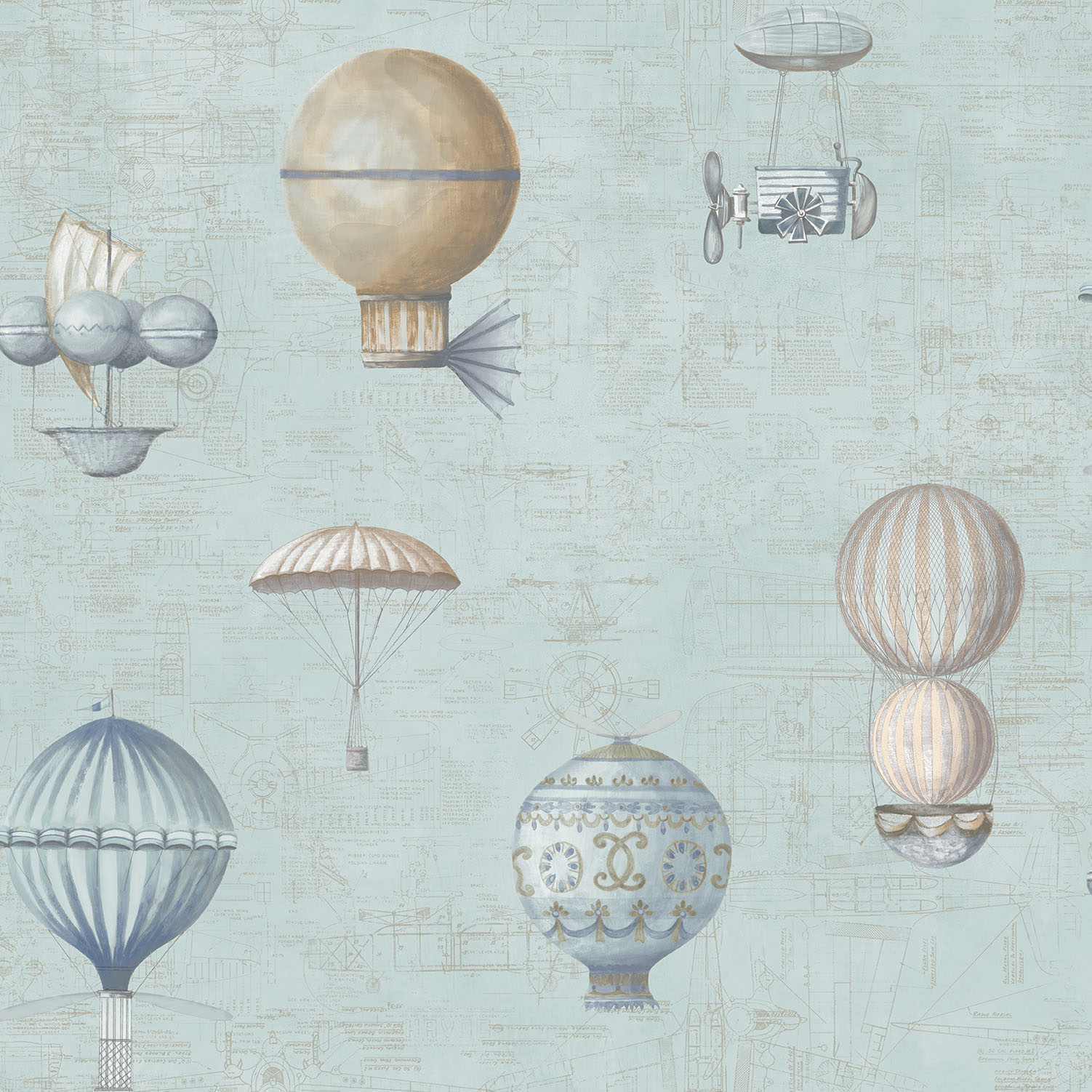 Tapet Galerie Wallcoverings Air Ships G56200