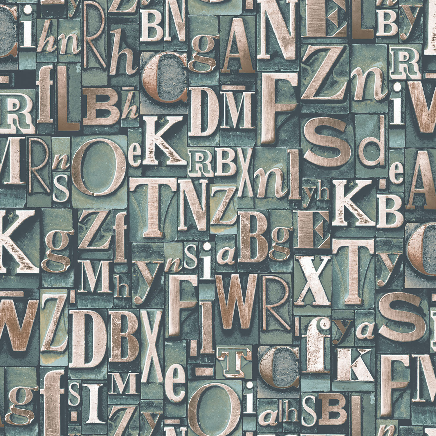 Tapet Galerie Wallcoverings Block Letters G56204