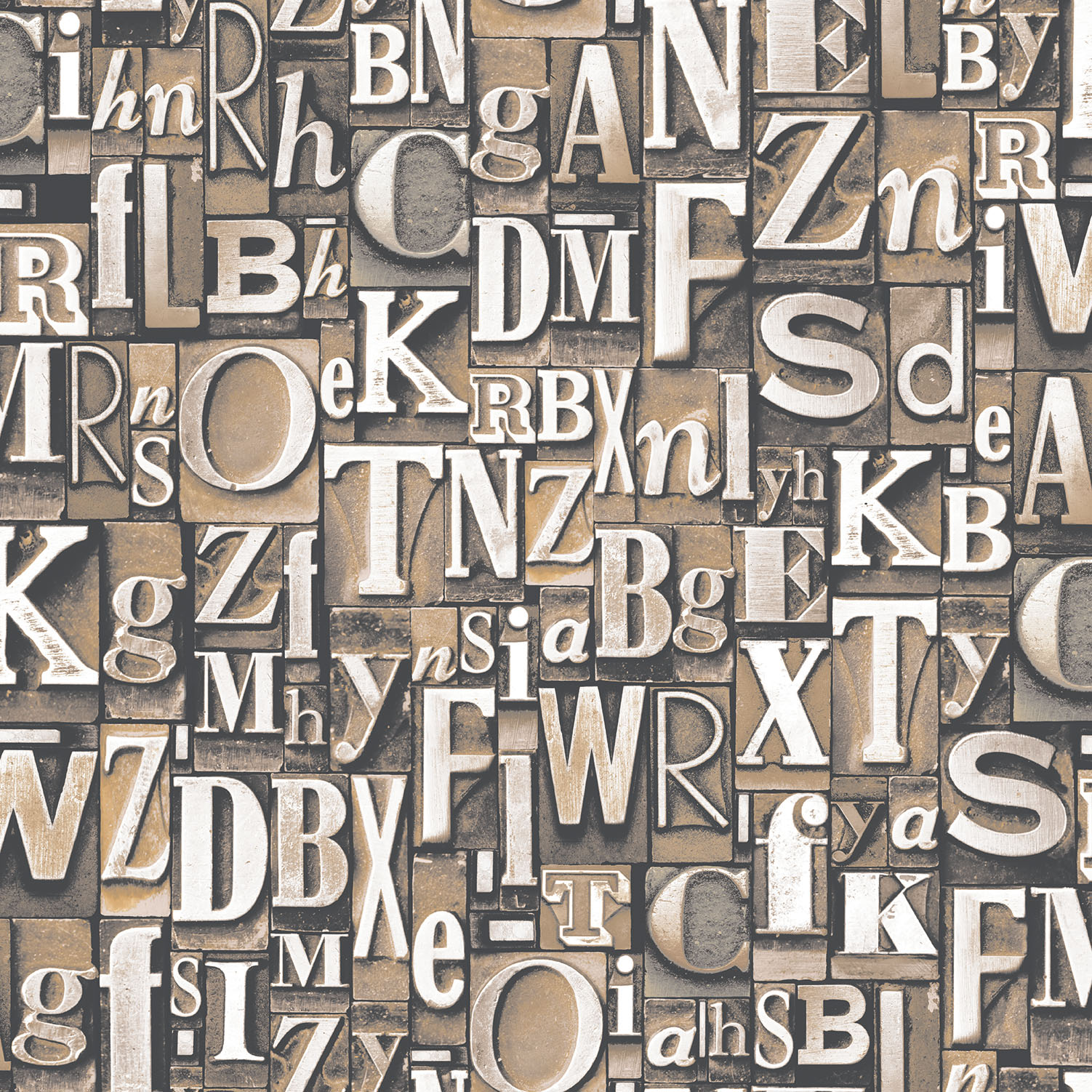 Tapet Galerie Wallcoverings Block Letters G56205