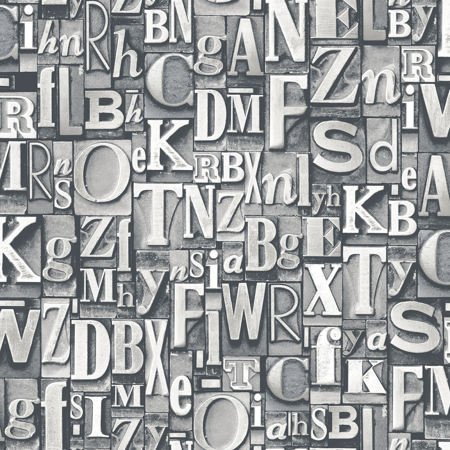 Tapet Galerie Wallcoverings Block Letters G56206