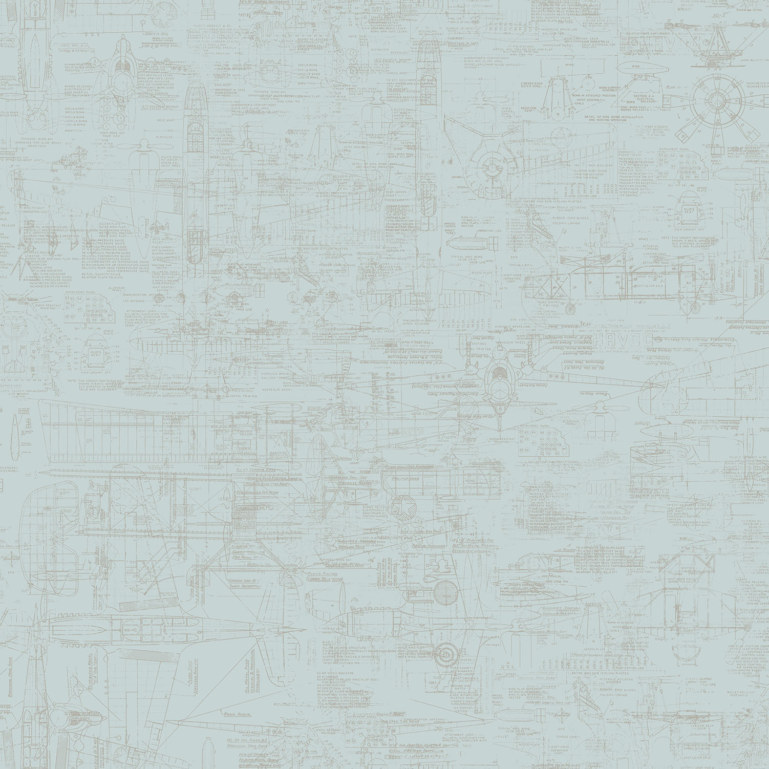 Tapet Galerie Wallcoverings Blueprint G56207