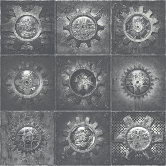 Tapet Galerie Wallcoverings Industrial Tiles G56228