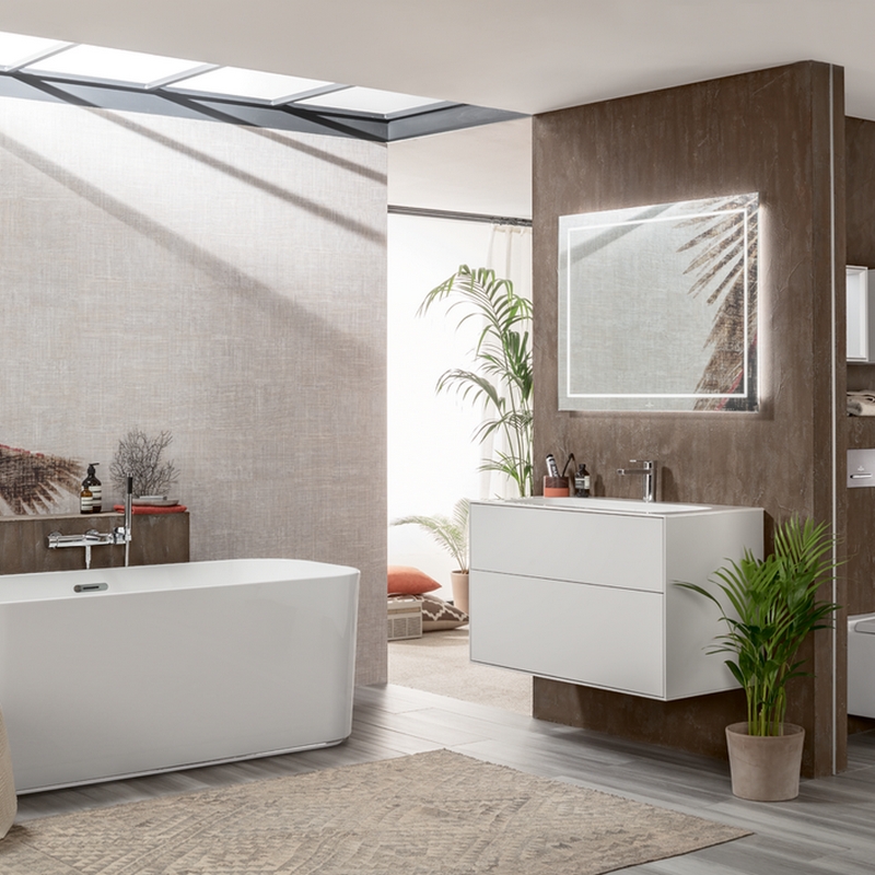 Badrumsspegel Villeroy & Boch Finion med Belysning