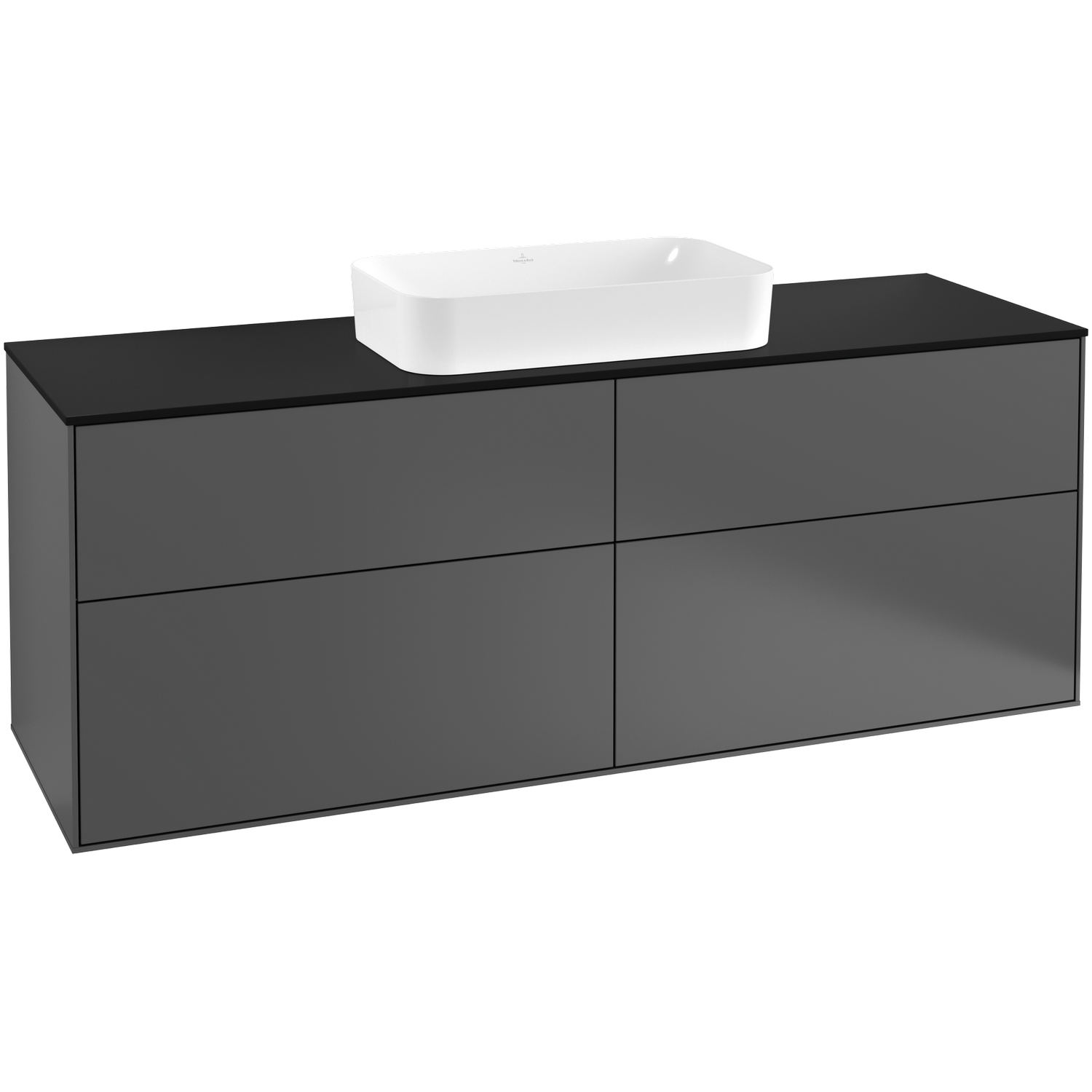 Tvättställsskåp Villeroy & Boch Finion med 4 Lådor och Bänkskiva för Fristående Tvättställ | badrum - badrumsmobler - tvattstallsskap-och-kommod | KakelKungen