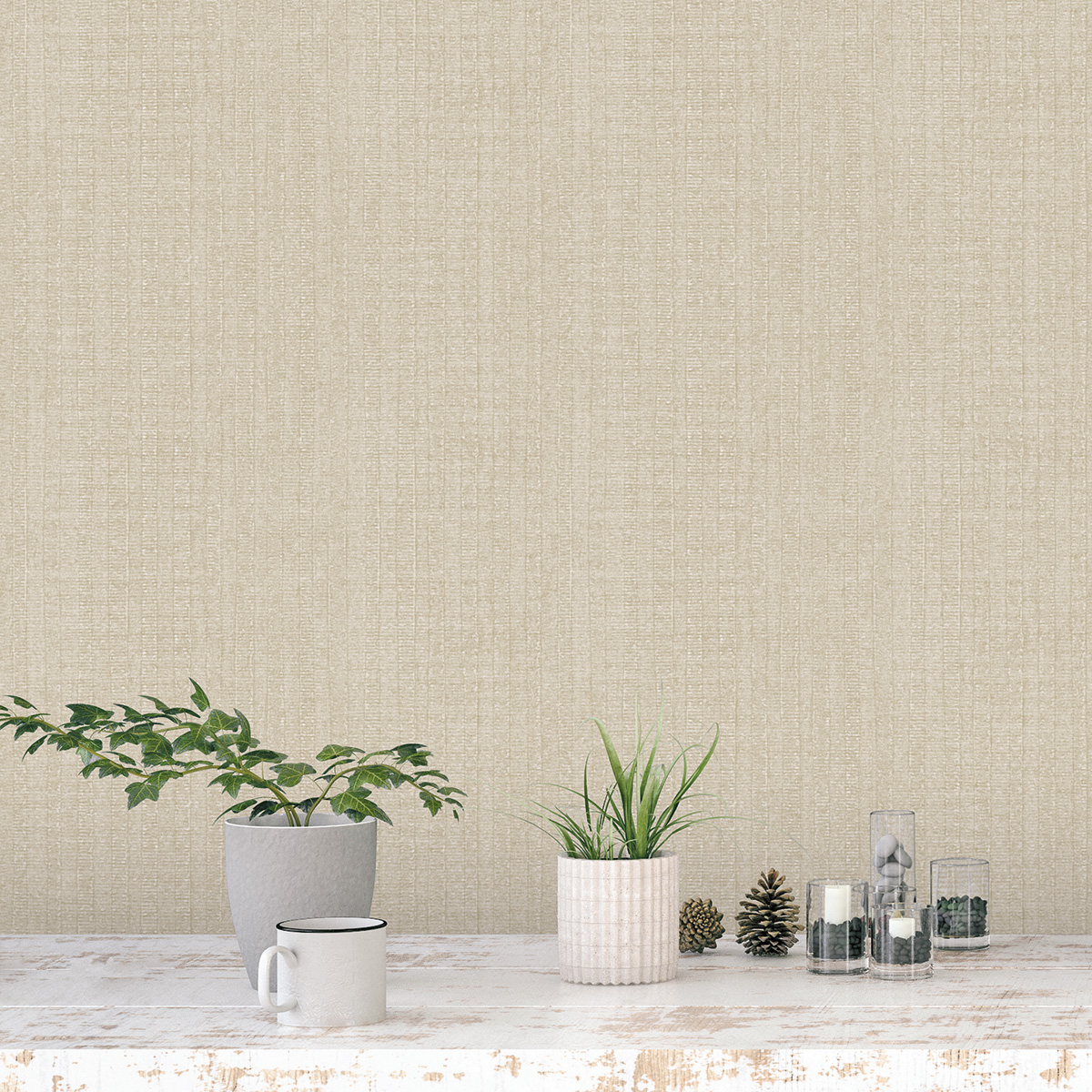 Tapet Galerie Wallcoverings Moss Stripe G78319