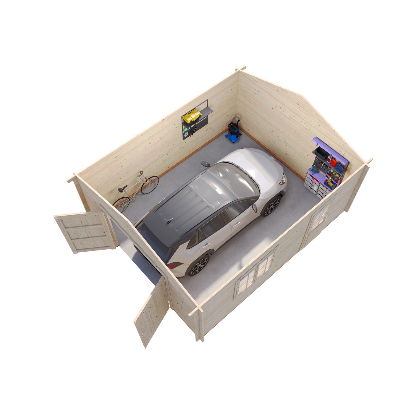 Garasjebod Palmako Roger 23,9 m2 med Dobbel Treport