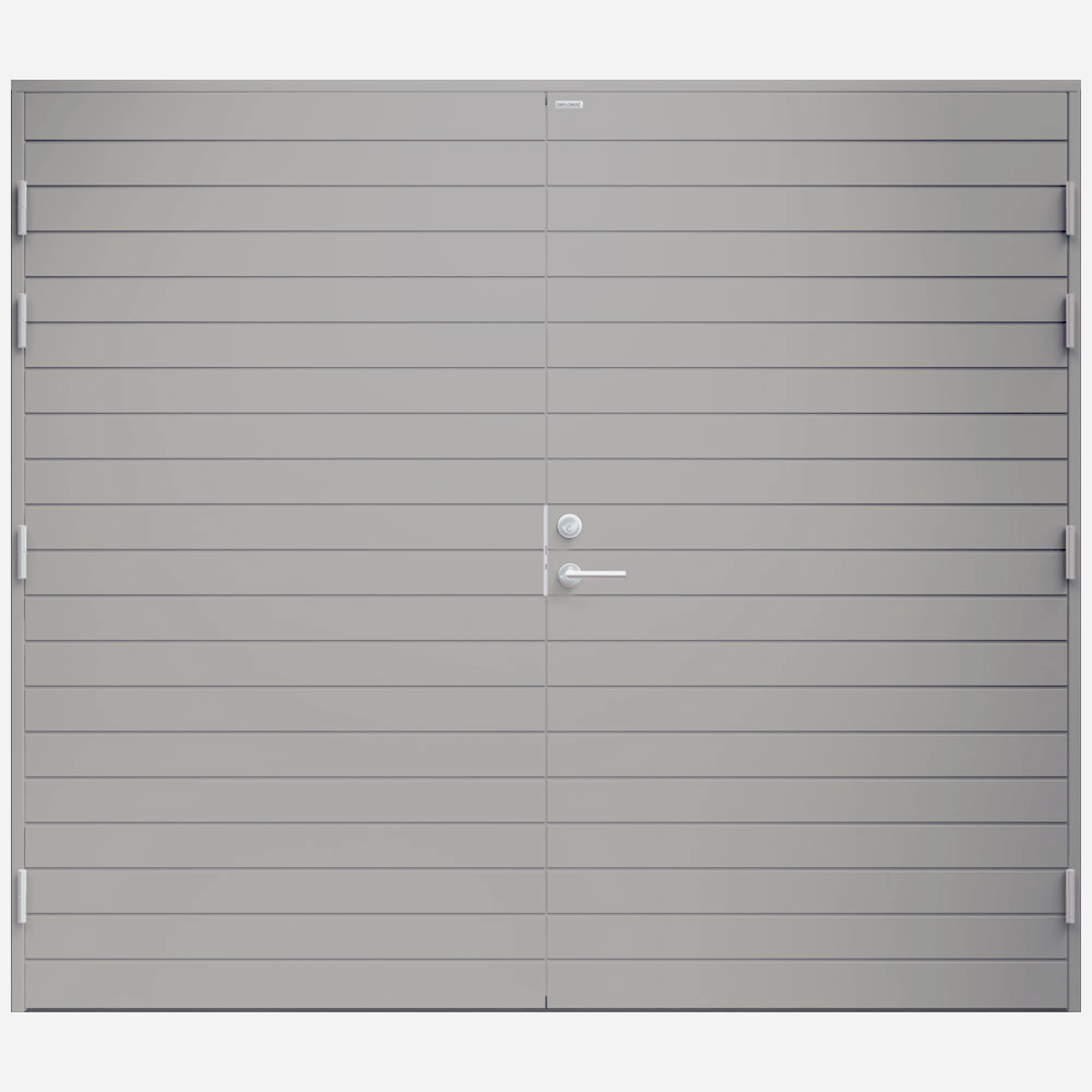 Garagedörr Diplomat Ingela BxH: 250x210 cm, Ljusgrå