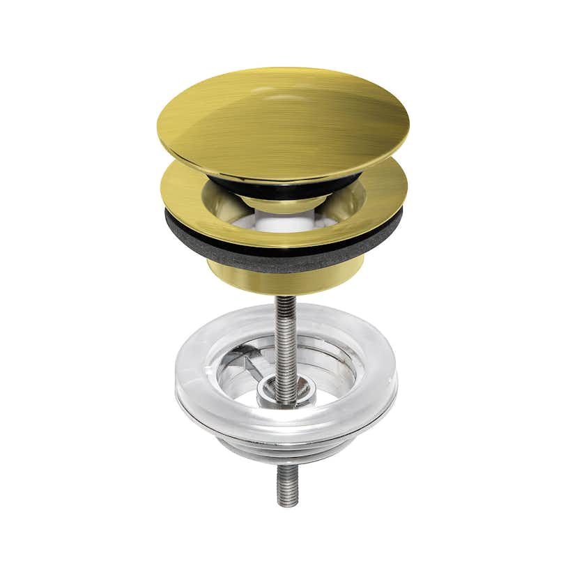 Bottenventil Gustavsberg Epic Borstad Mässing