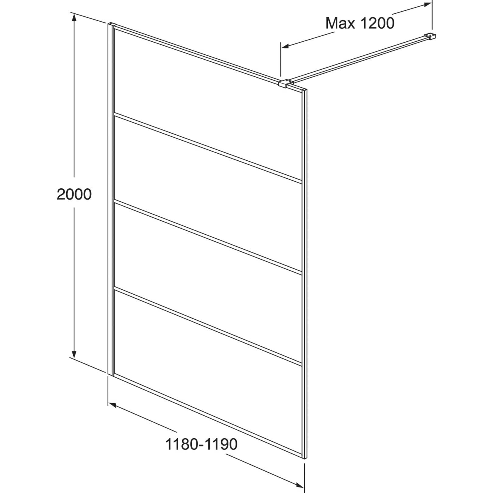 Duschvägg Gustavsberg Square med Spröjs