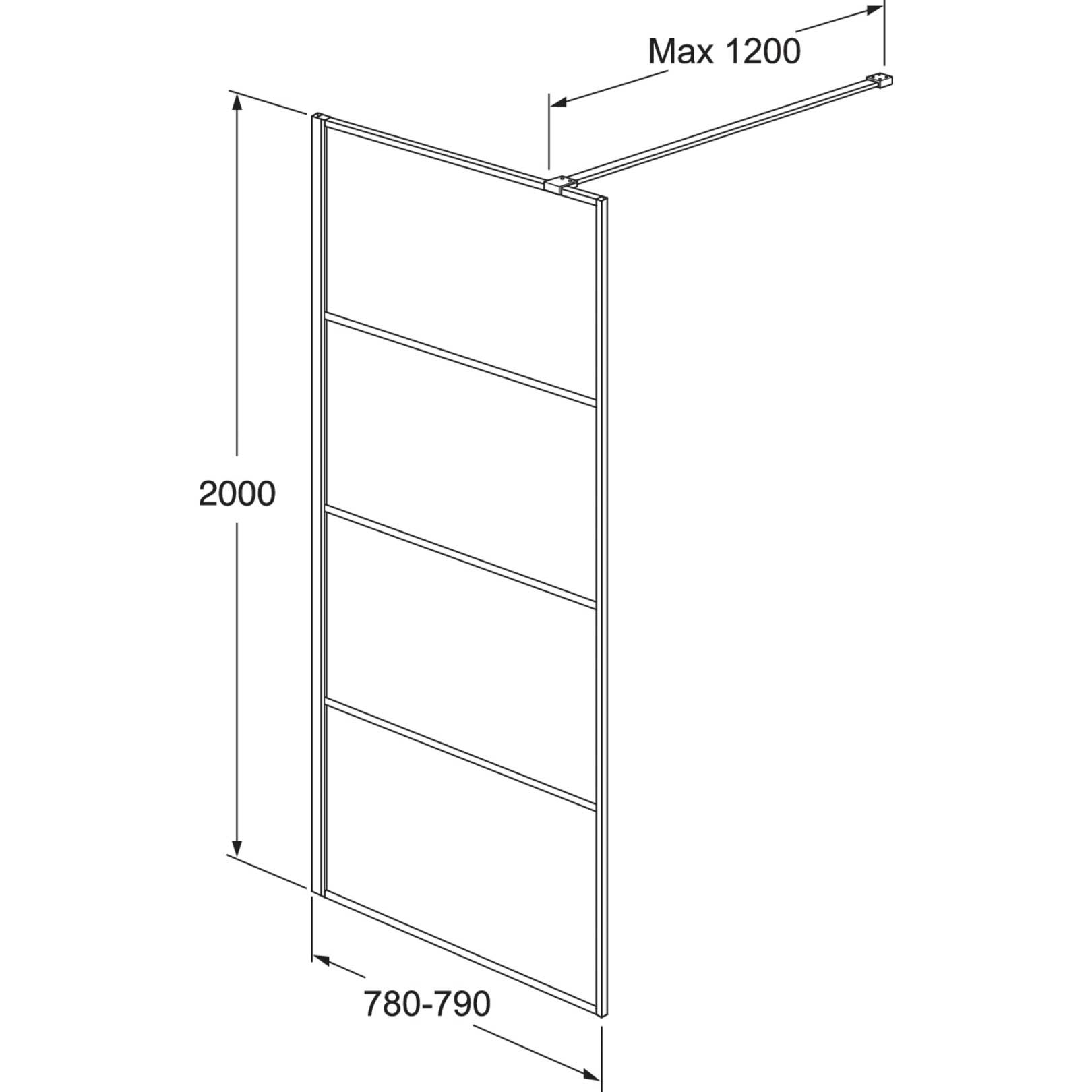 Duschvägg Gustavsberg Square med Spröjs
