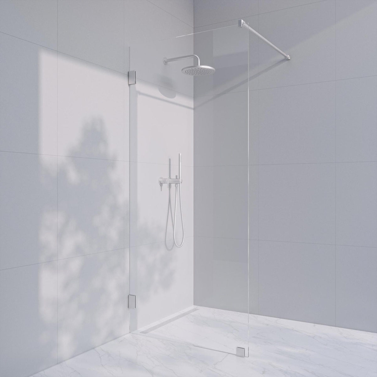 Duschvägg Invitrea Flair GH1 med Glasrengöring | badrum - duschar - duschvagg | KakelKungen