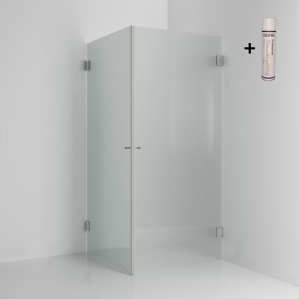 Duschh&ouml;rn Invitrea Flair GH22 med Glasreng&ouml;ring