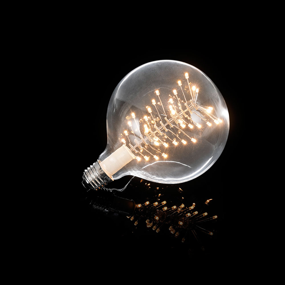 Glödlampa Gnosjö Konstsmide 230V LED E27 2100K Klot Klar 1,8 w, A++