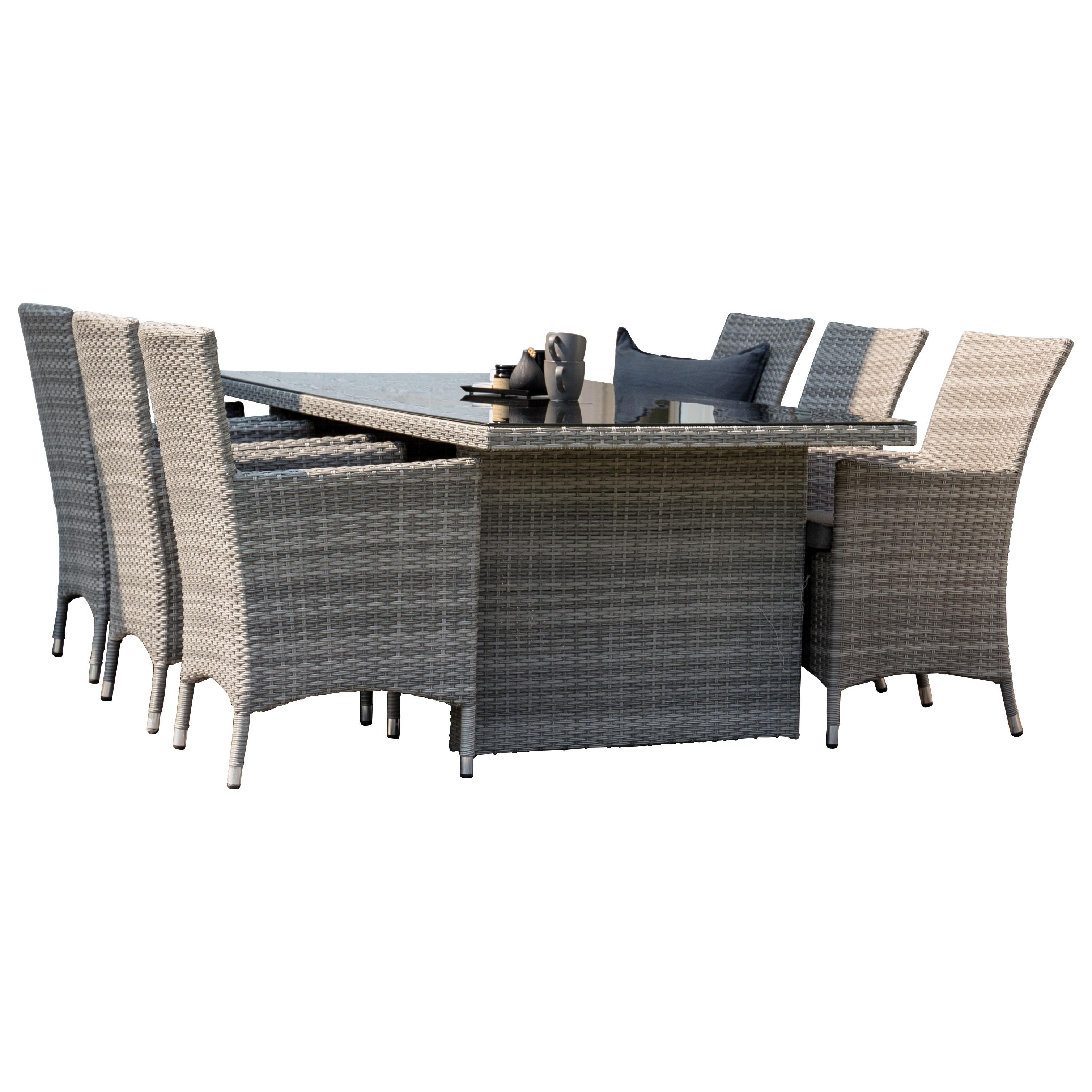 Spisegruppe Venture Home Pishi 200 med 6 Milwa Stoler