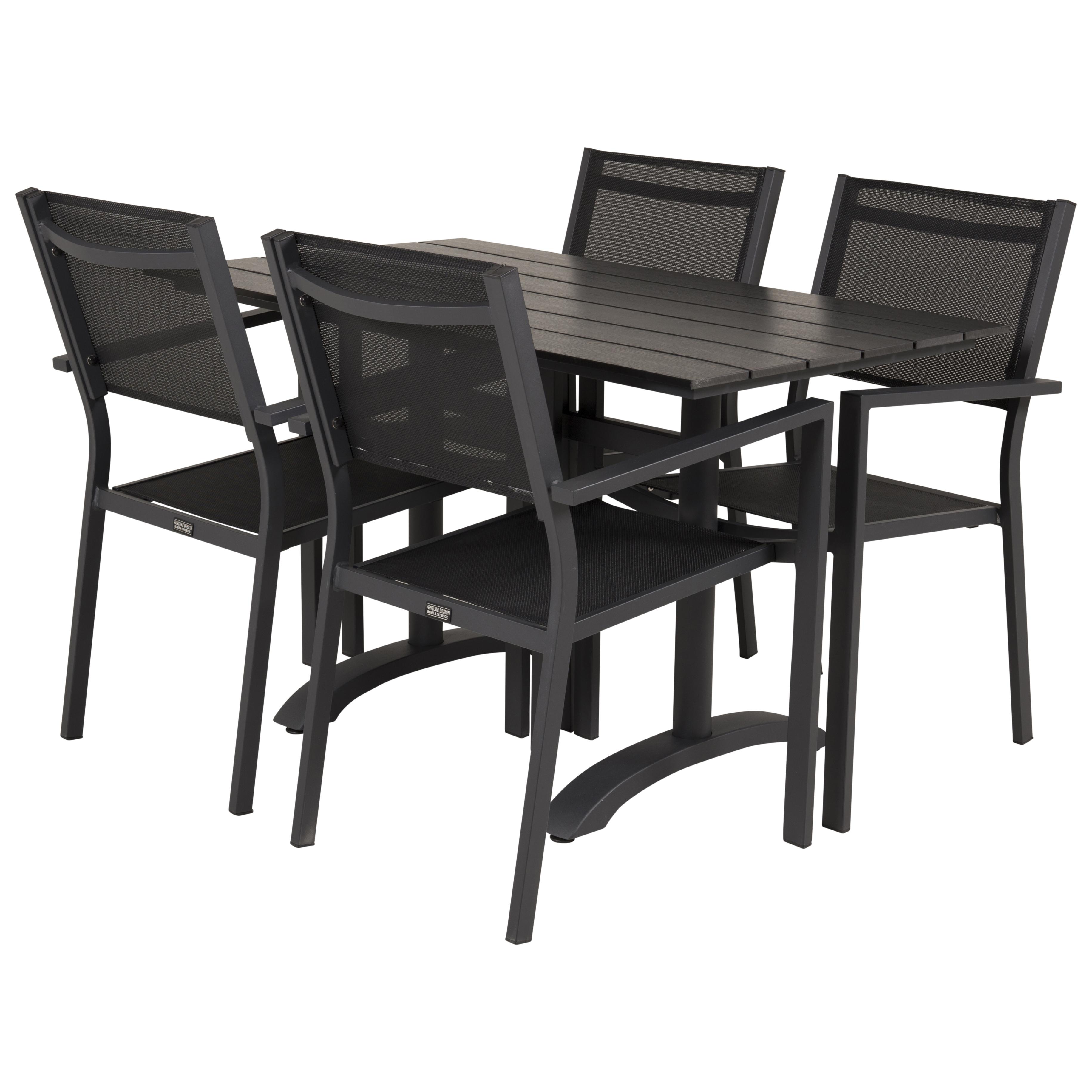 Cafégruppe Venture Home Dolly med 4 Copacabana Spisestoler