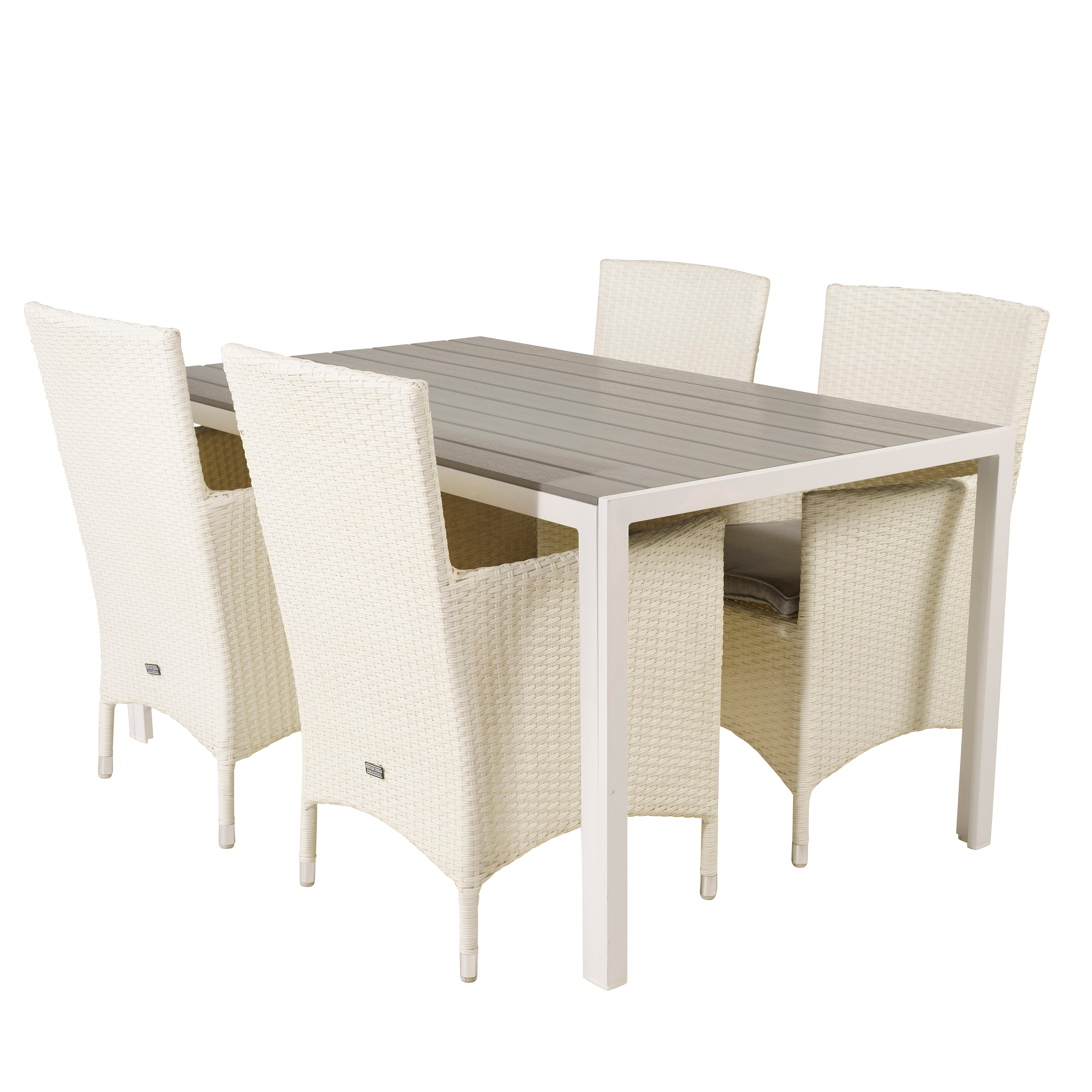 Spisegruppe Venture Home Bront 150 med 4 Milwa Stoler