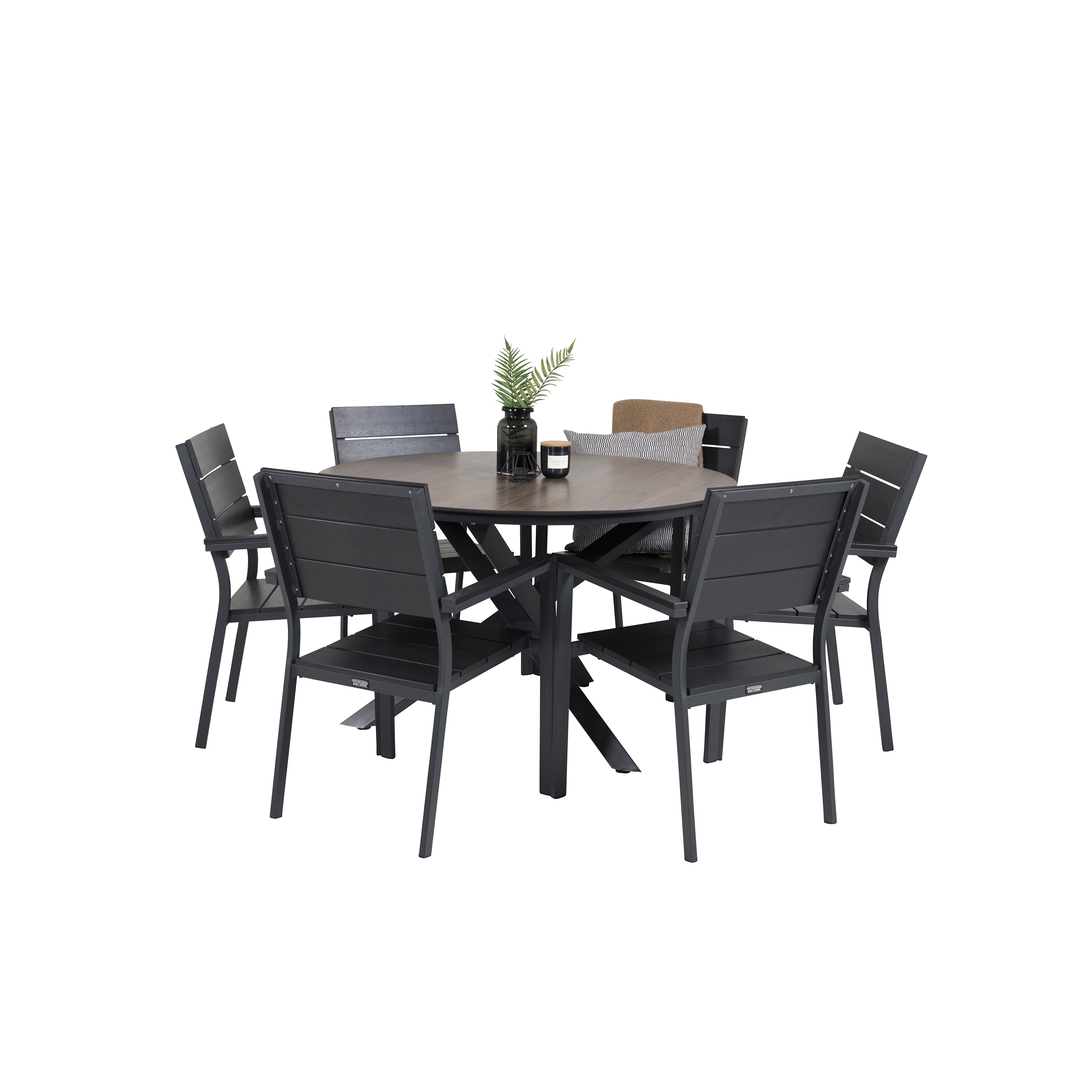 Spisegruppe Venture Home Lea Ø 120 med 6 Lova Stoler