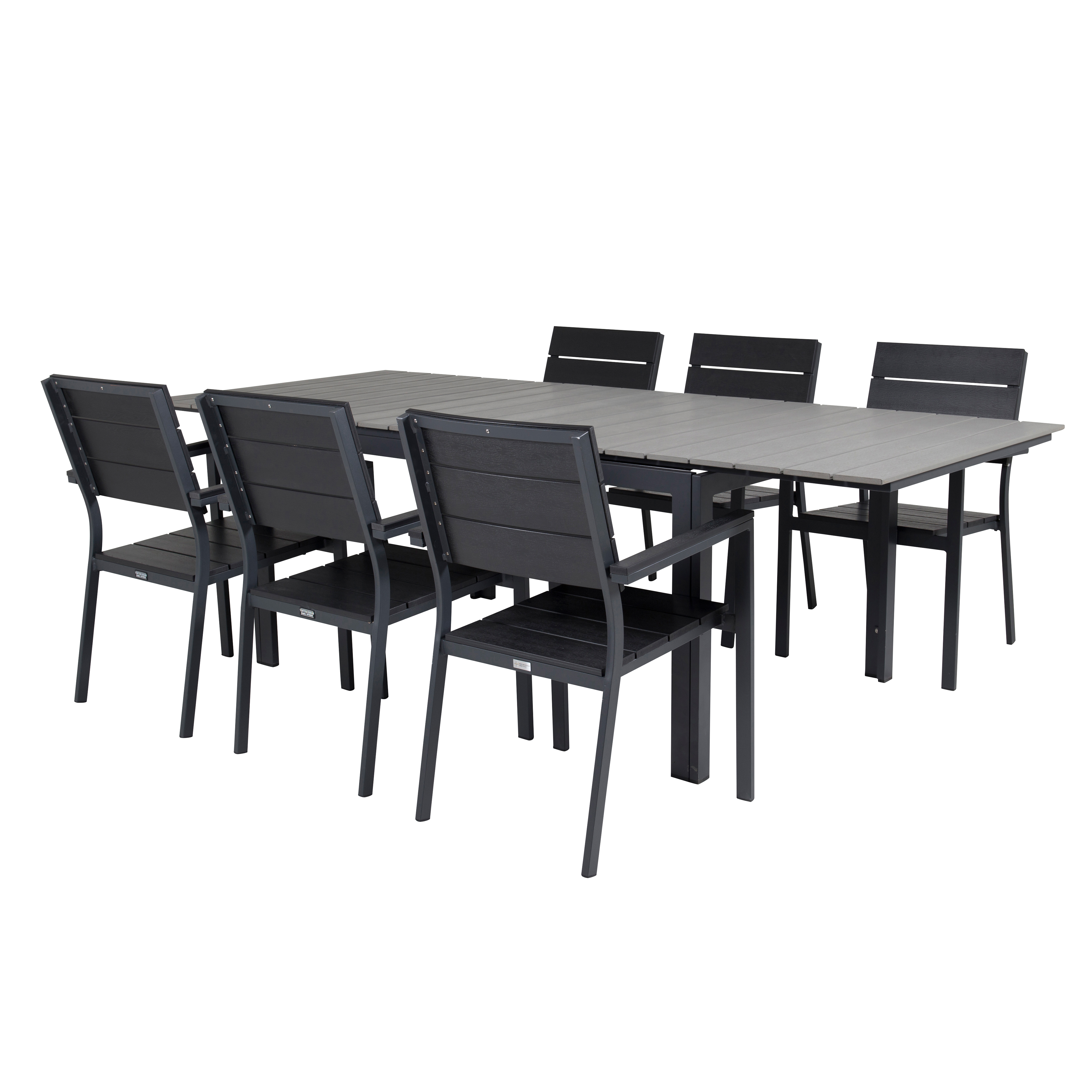 Spisegruppe Venture Home Lova 160/240 med 6 Lova Stoler