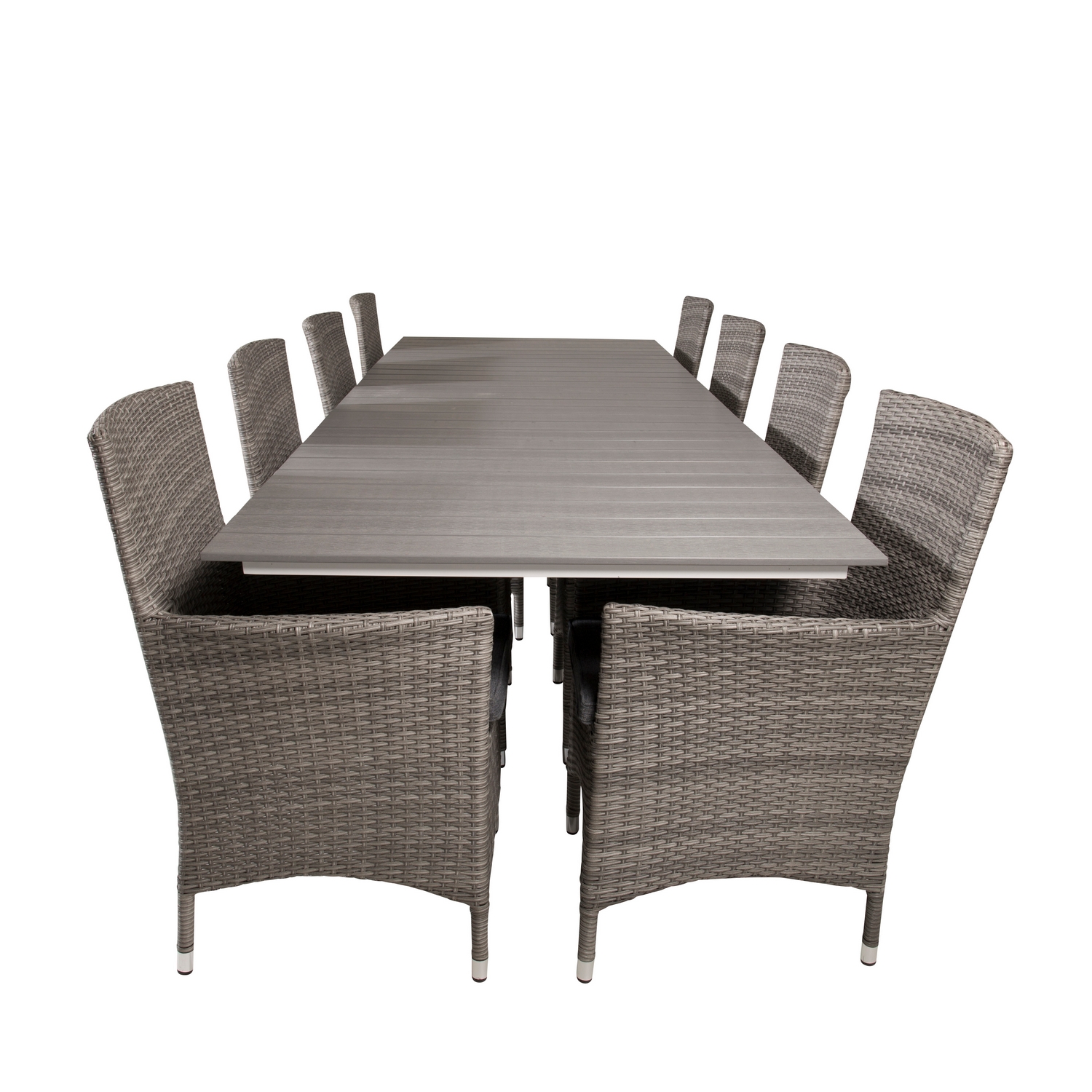 Spisegruppe Venture Home Lova 224/324 med 8 Milwa Lenestoler