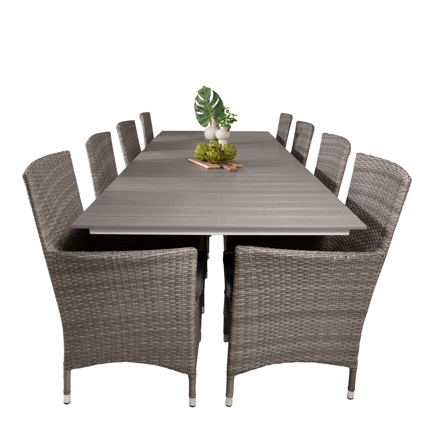 Spisegruppe Venture Home Lova 224/324 med 8 Milwa Lenestoler