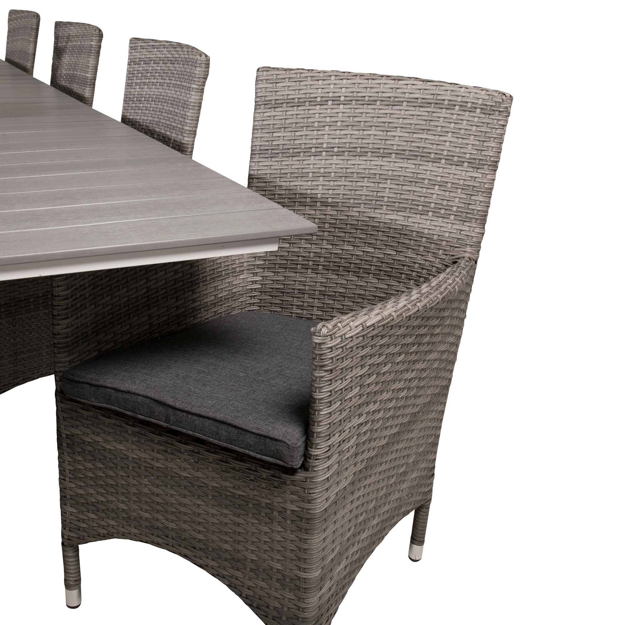 Spisegruppe Venture Home Lova 224/324 med 8 Milwa Lenestoler