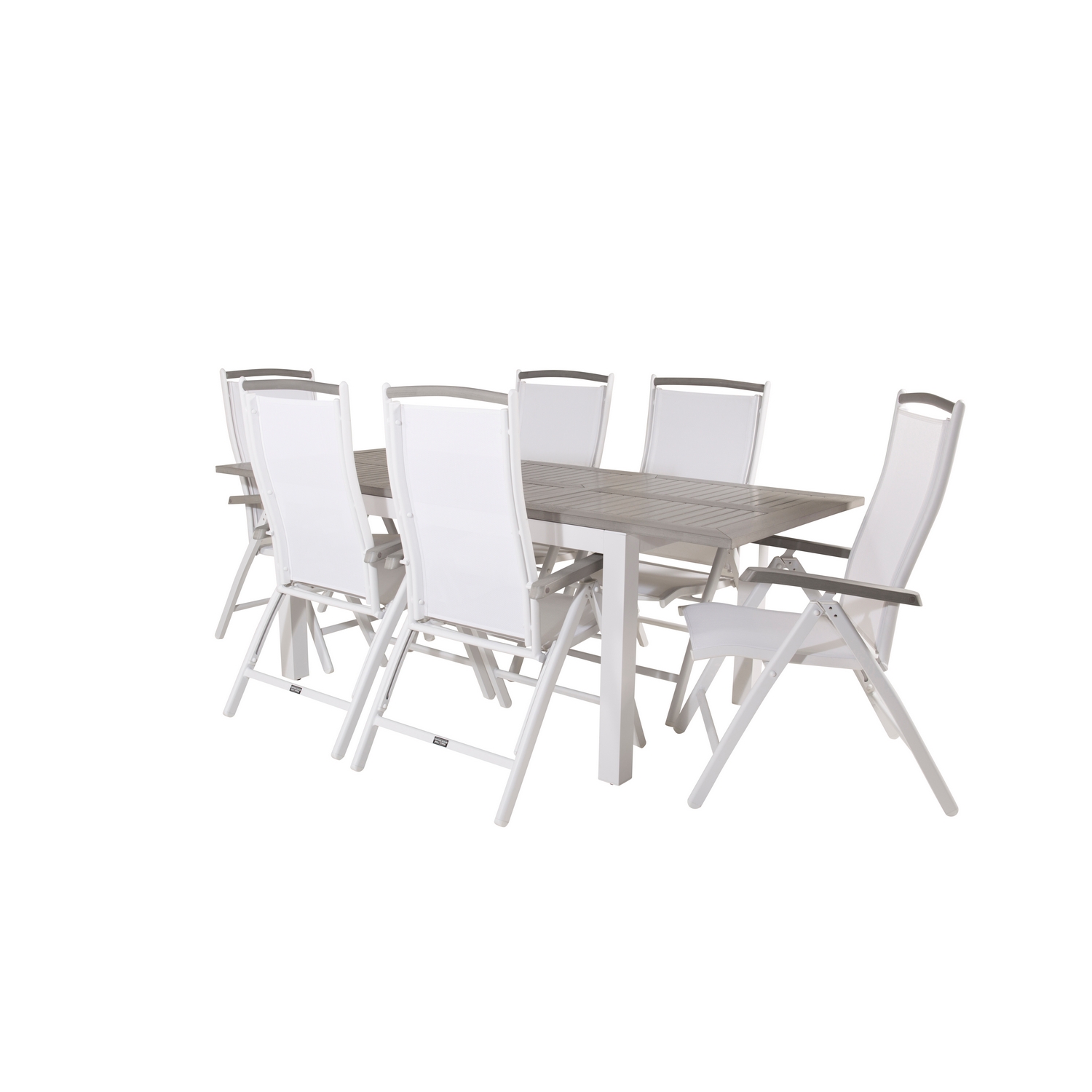 Spisegruppe Venture Home Aleyna 152/210 med 6 Stoler