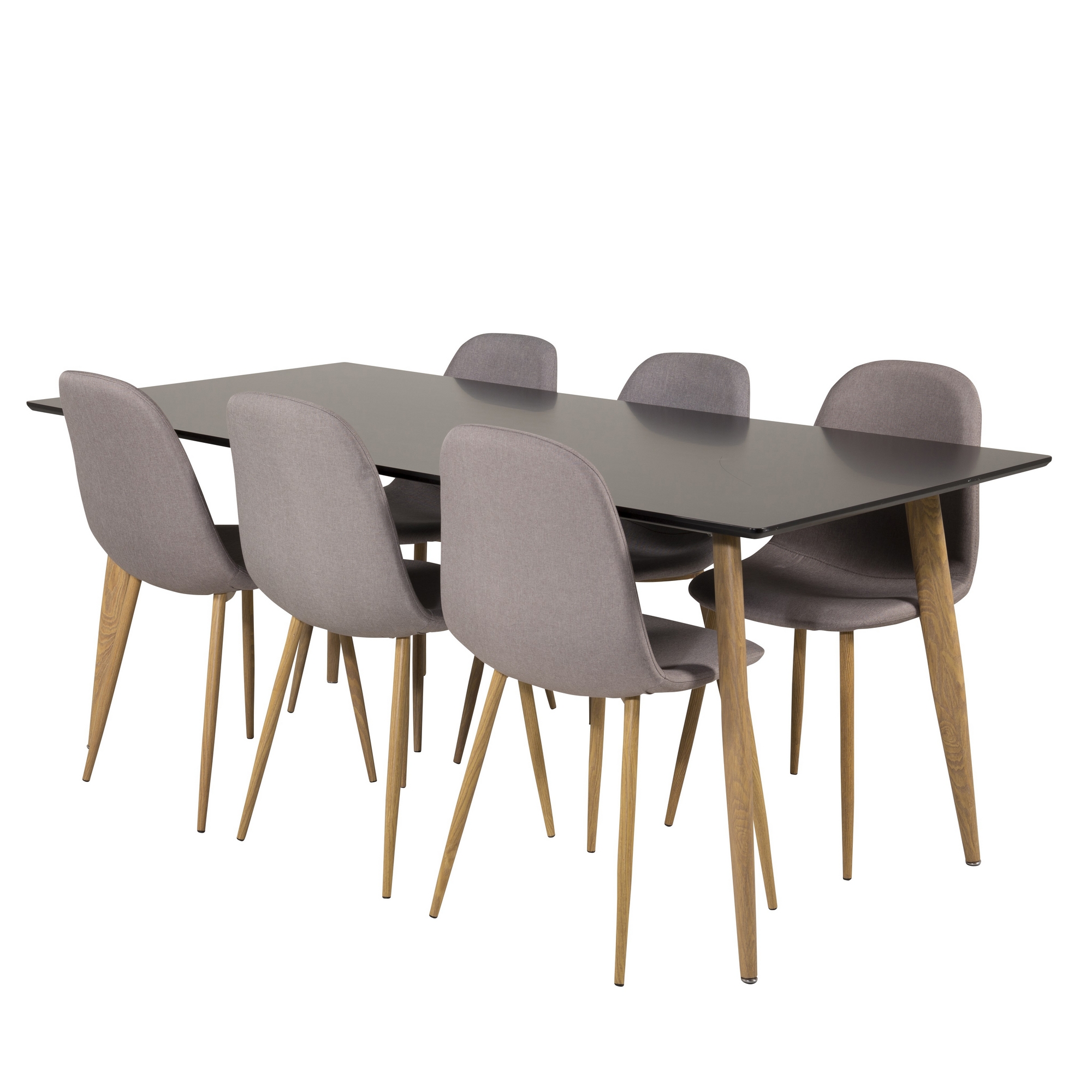 Spisegruppe Venture Home Pobbie med 6 Stoler Fløyel