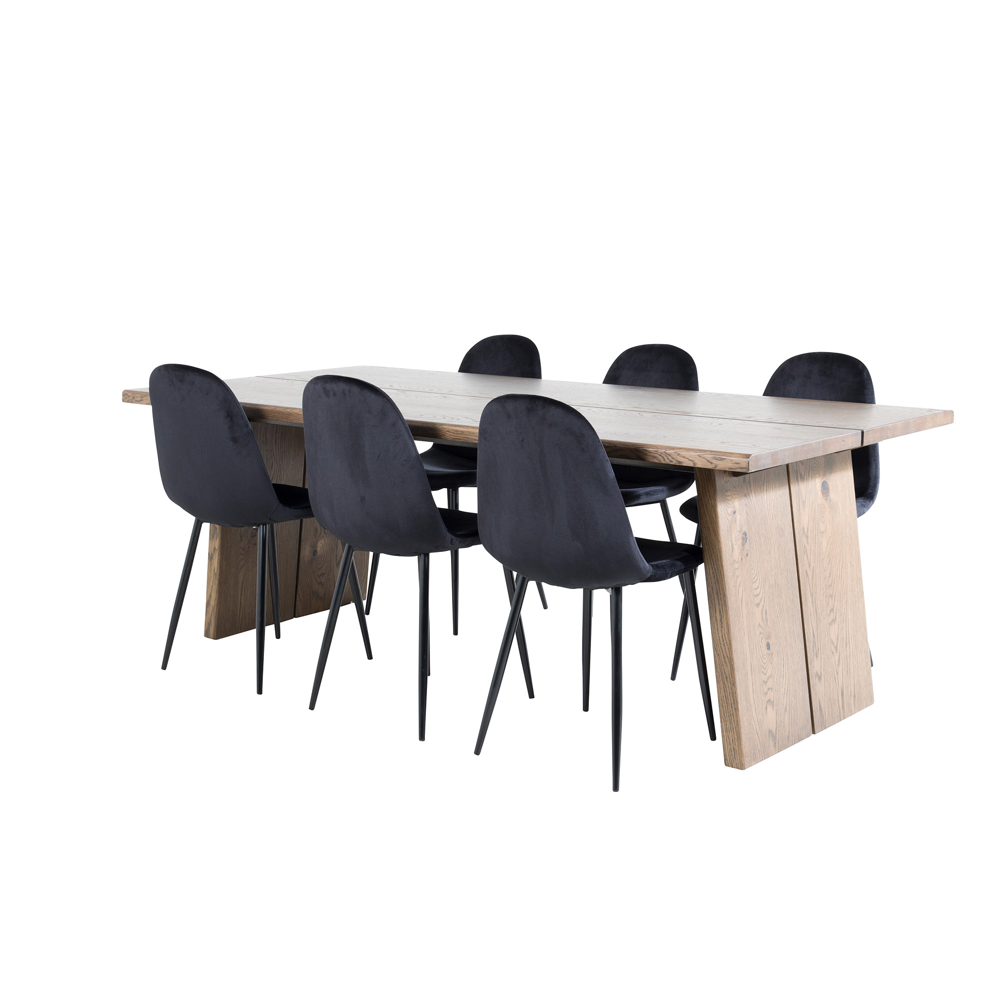 Spisegruppe Venture Home Lotus med 6 Pobbie Stoler