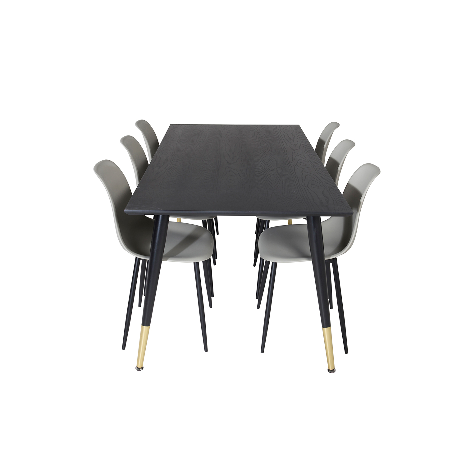 Spisegruppe Venture Home Dipp med 6 Polar Plast Stoler