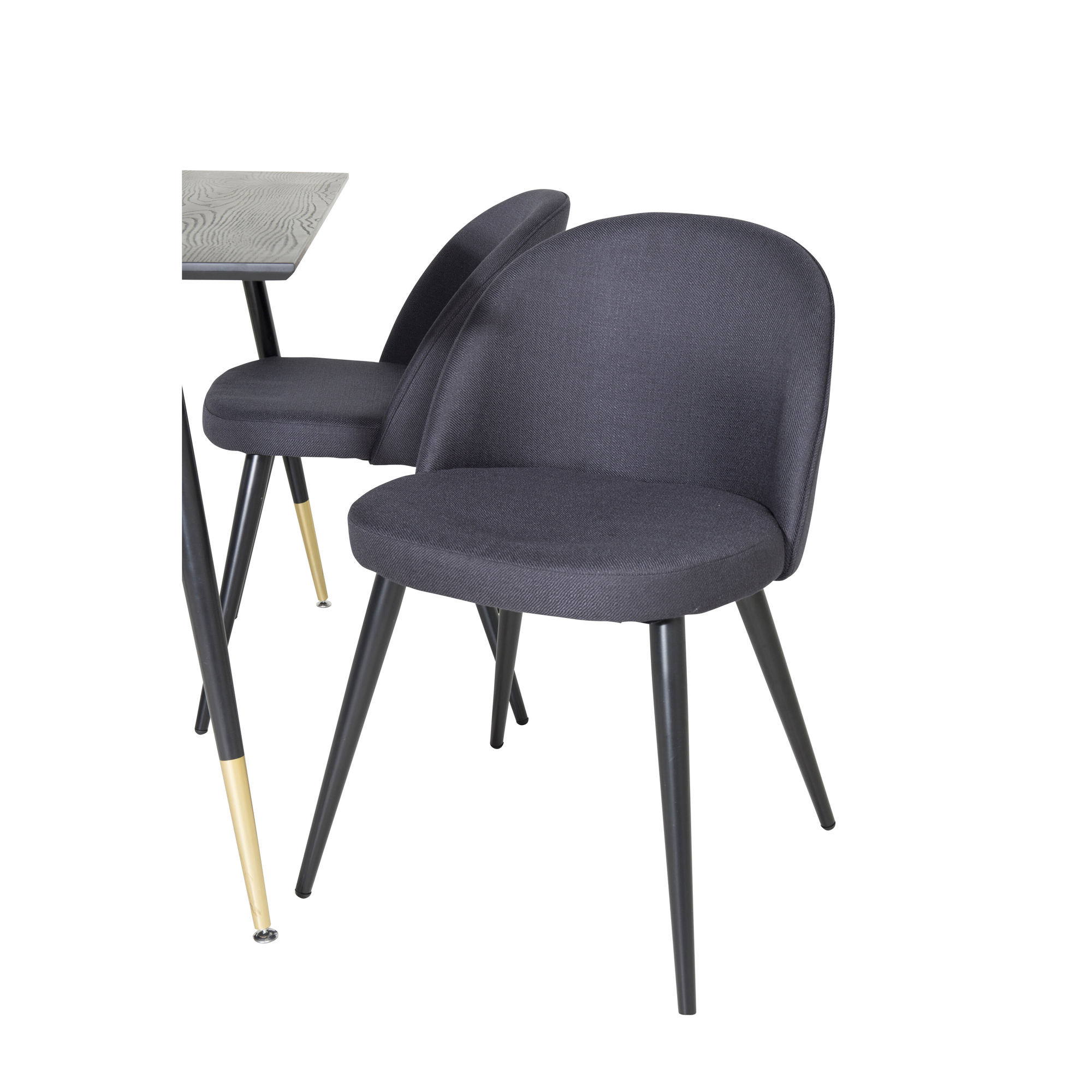 Spisegruppe Venture Home Dipp med 4 Velvet Stoler