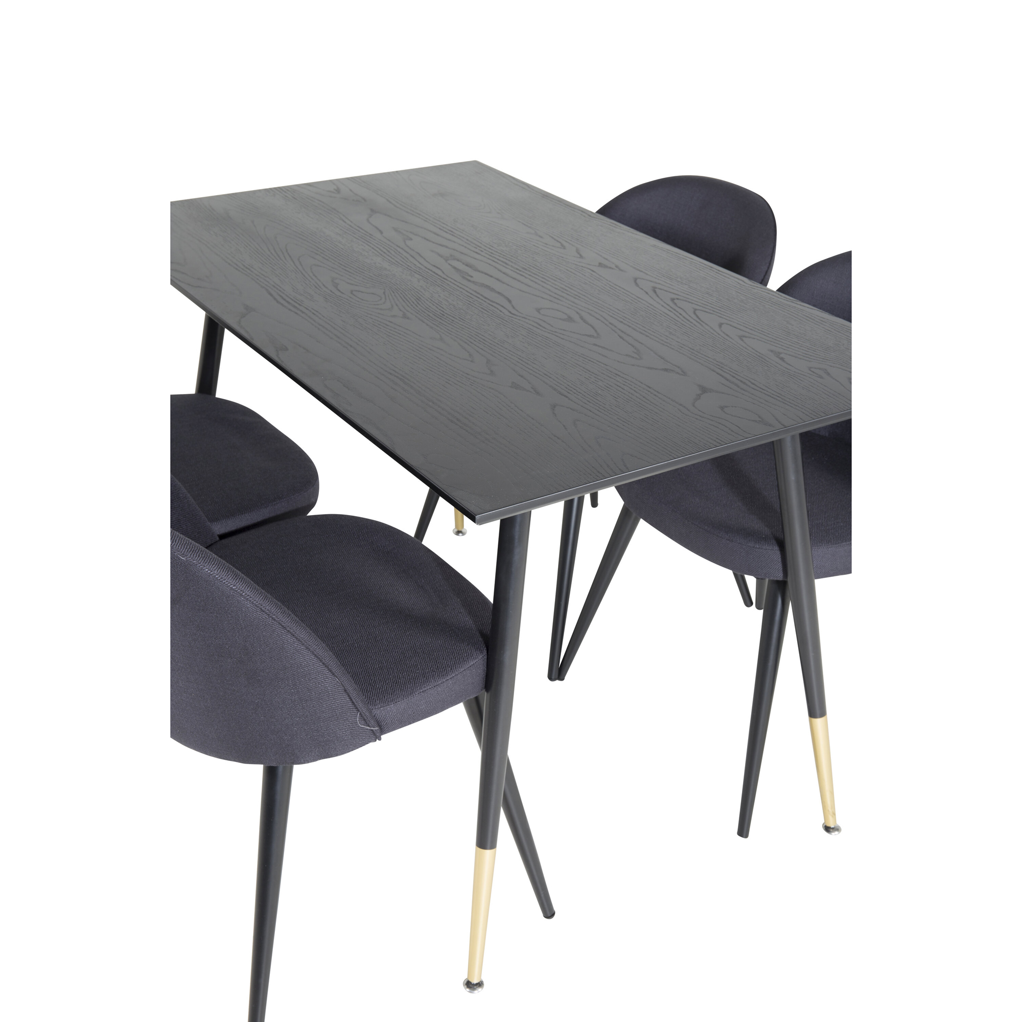 Spisegruppe Venture Home Dipp med 4 Velvet Stoler