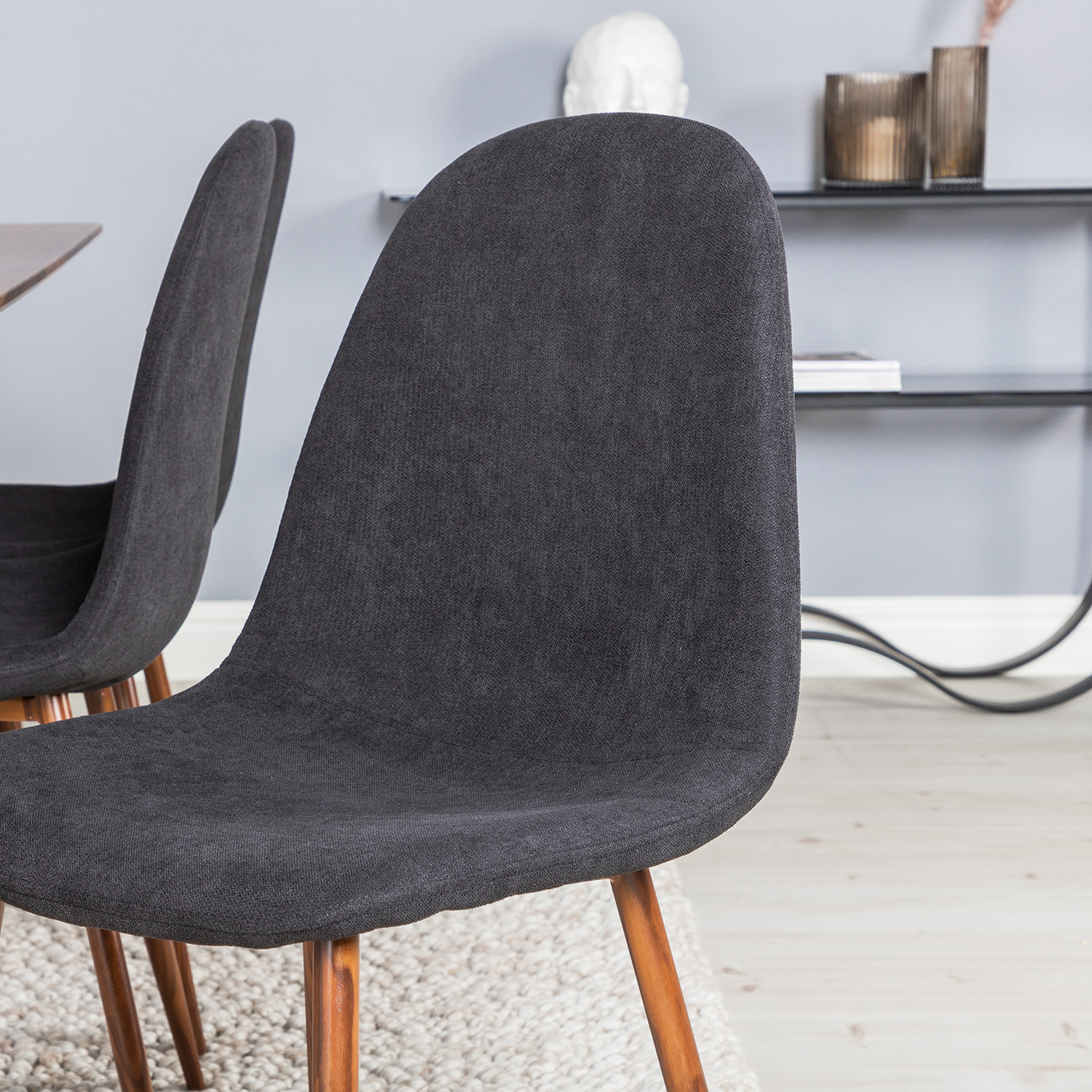 Spisegruppe Venture Home Pobbie 180 med 6 Stoler Polyester